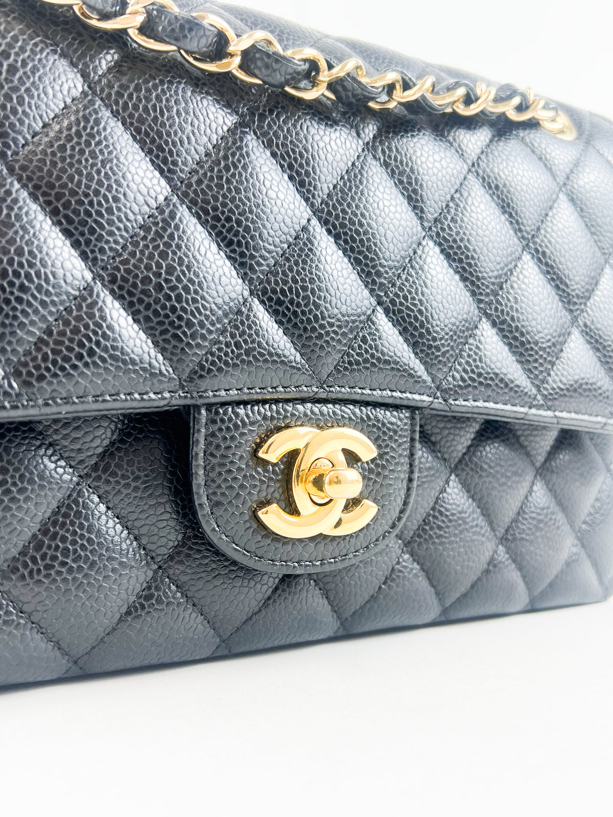 Chanel Small Classic Double Flap Caviar Shoulder Bag