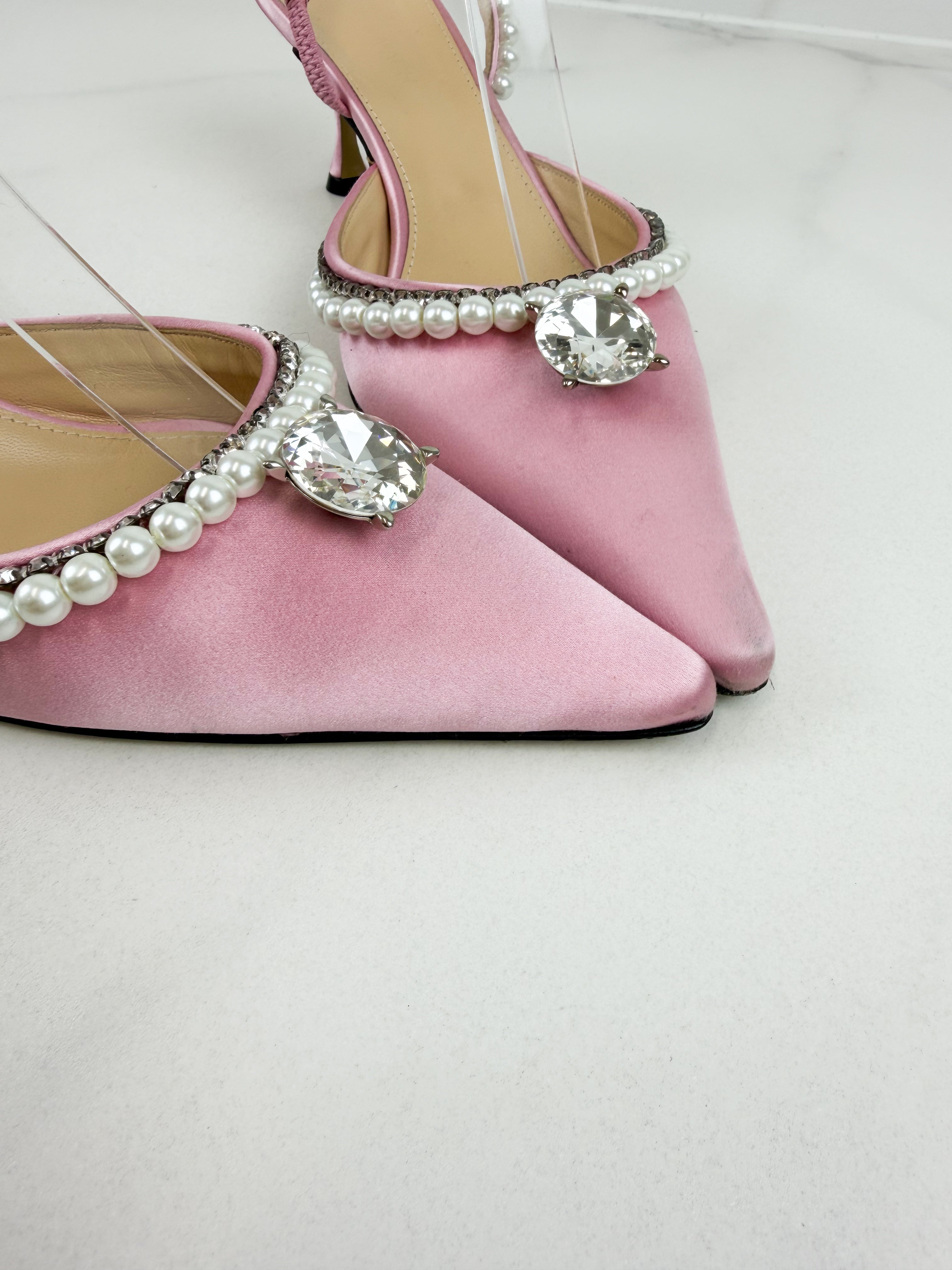 Mach & Mach Diamond & Pearls Kitten Heel Size 41