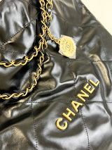 Chanel Shiny Quilted Medium 22