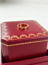 Cartier C De Cartier One Diamond Ring 18K Rose Gold Size 50