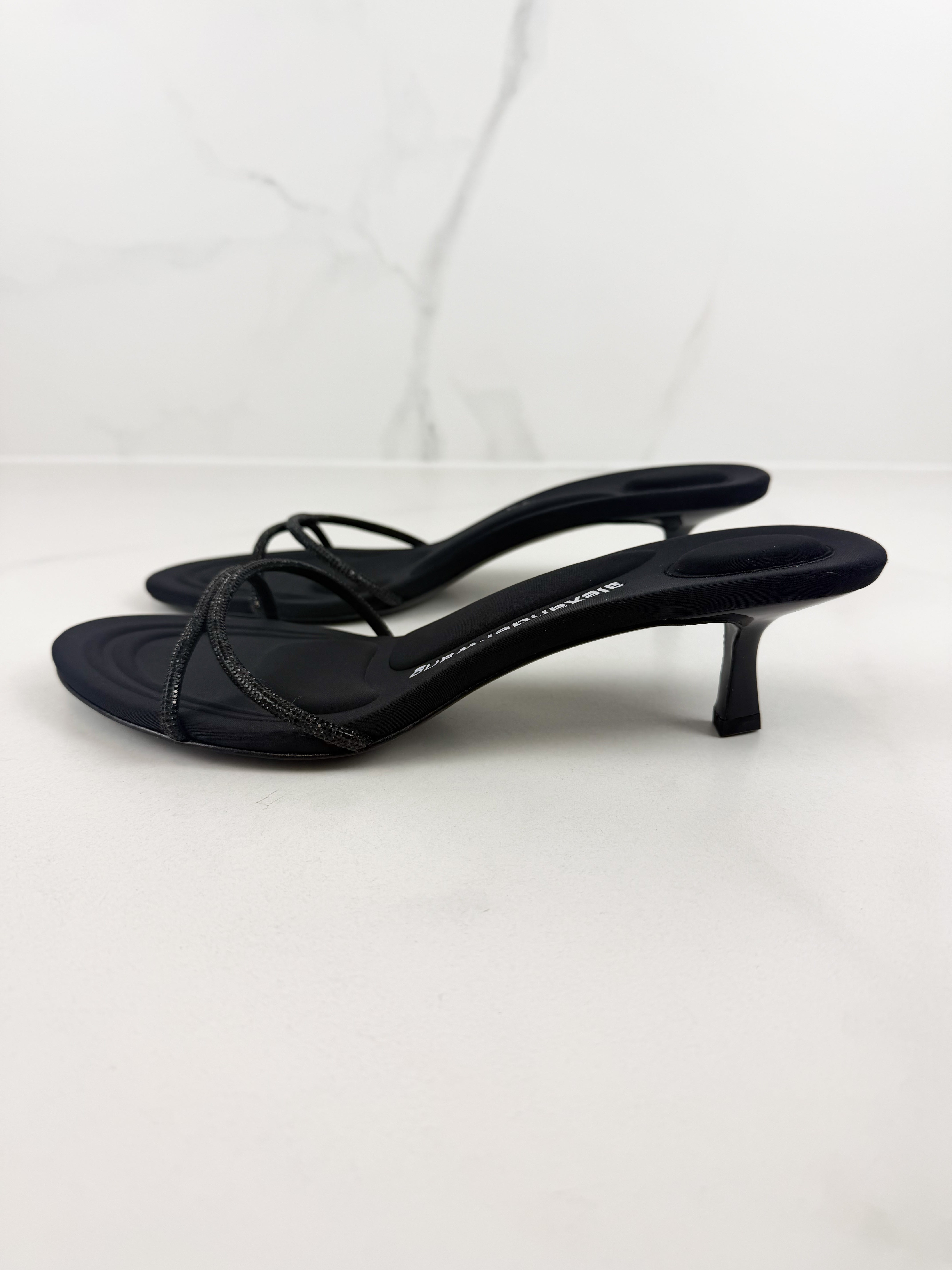 Alexander Wang Dahlia Crystal Kitten Heel Size 41