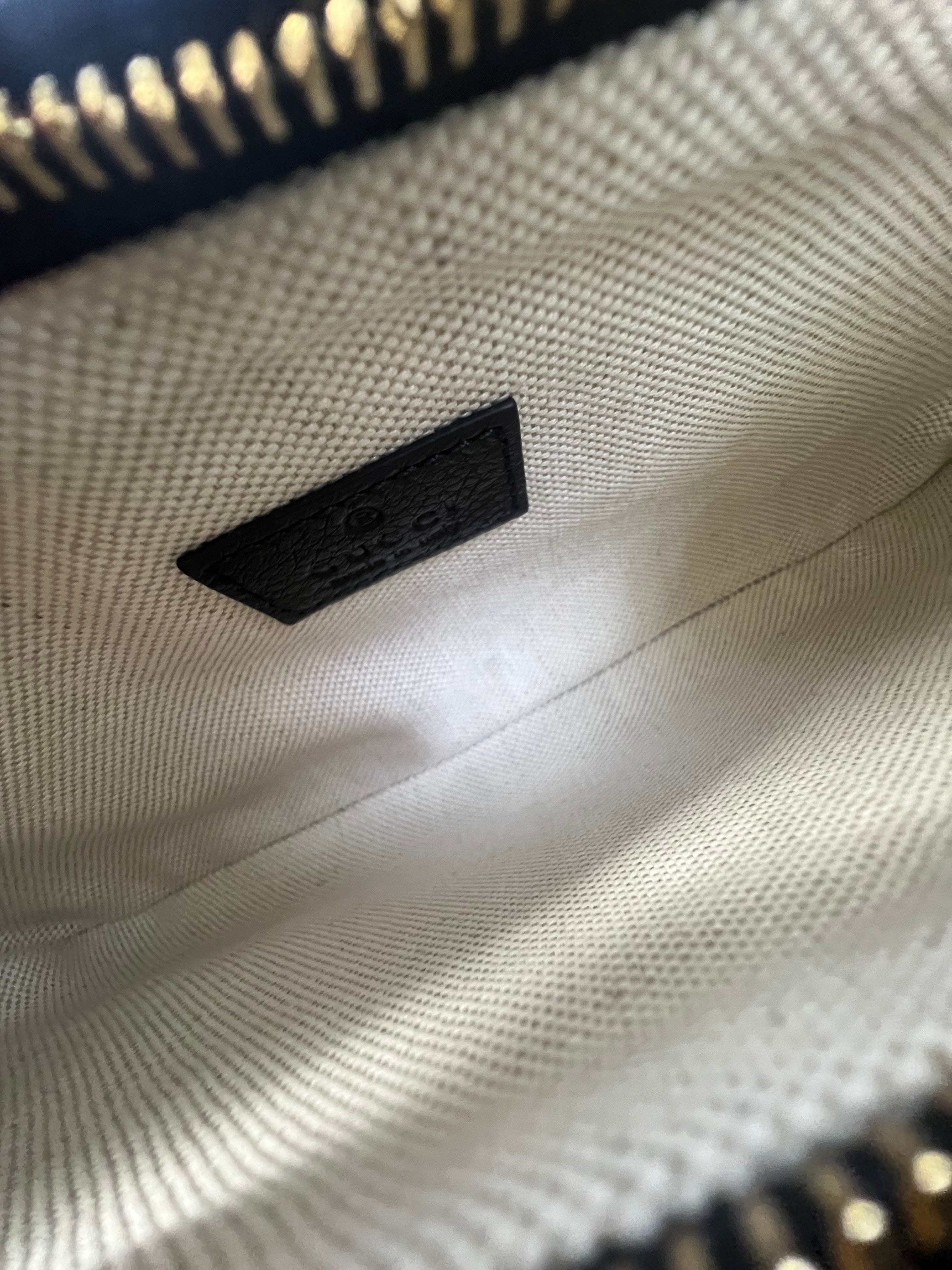 Gucci GG Emblem Mini Debossed Shoulder Bag