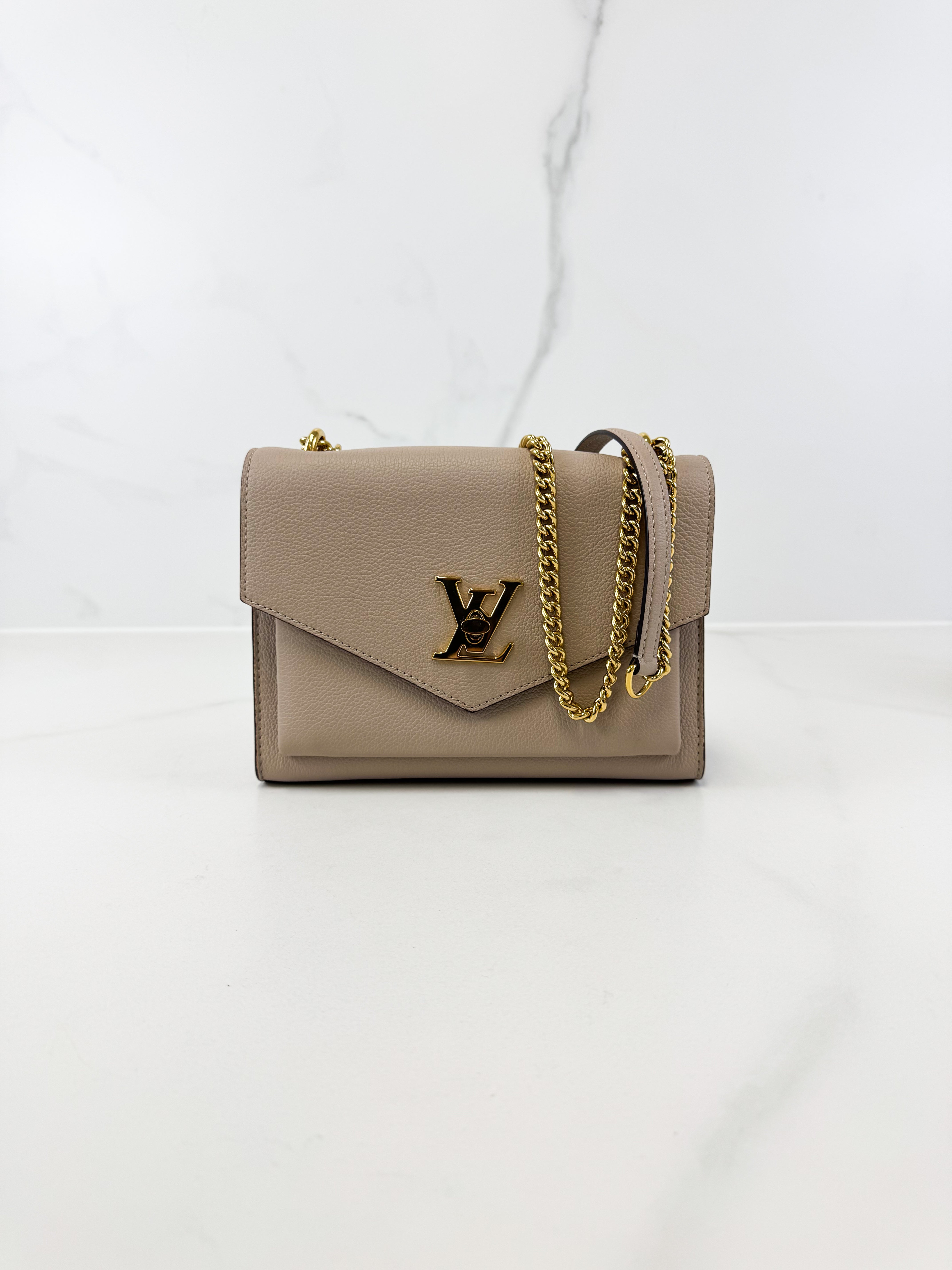 Louis Vuitton Blush Nude Lock Me Satchel Chain Bag