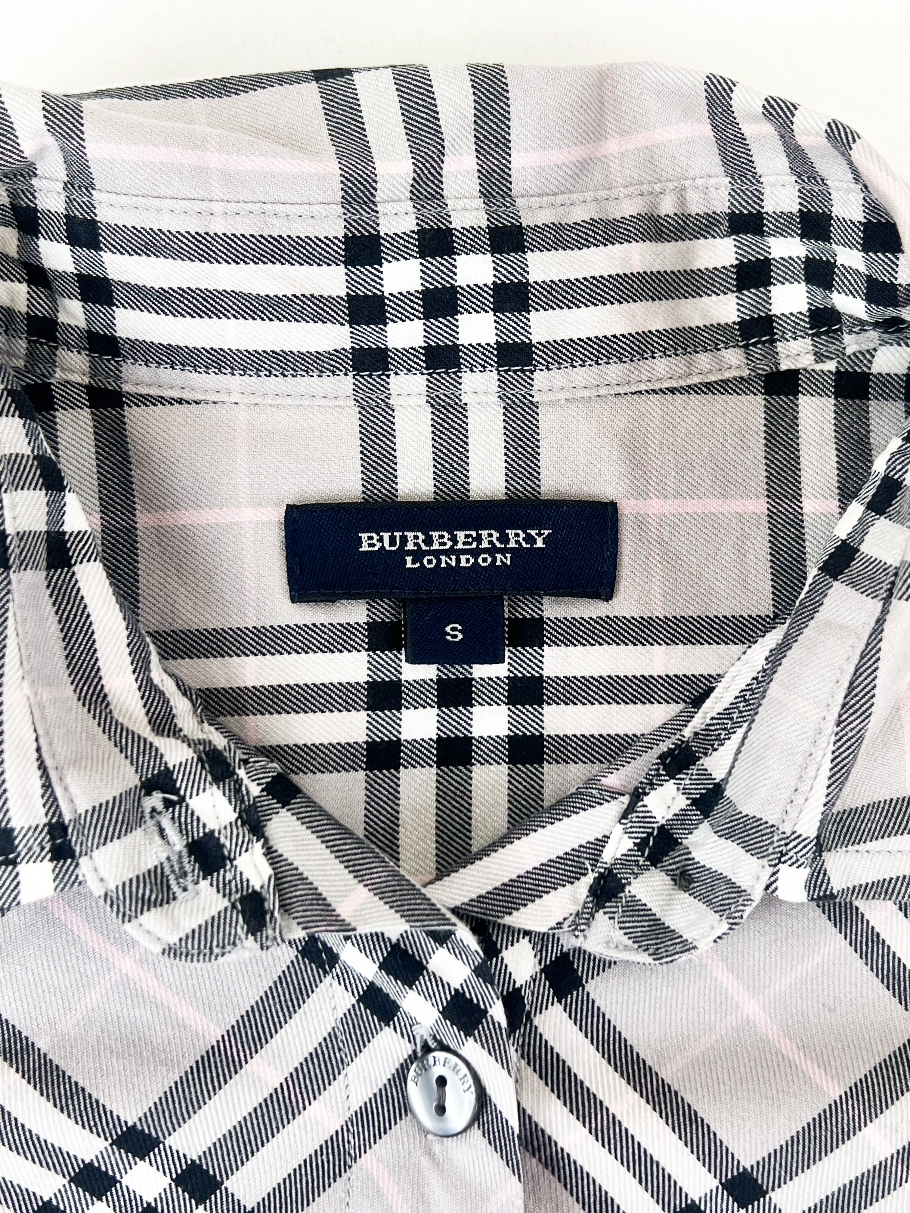 Burberry Check Shirt Womens Size S