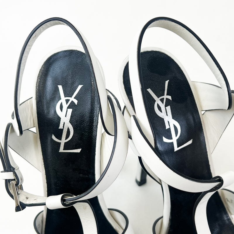 Saint Laurent White Tributes 135mm Size 35
