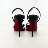 Christian Louboutin Black Glitter Emilie Sandal 100 Size 38.5