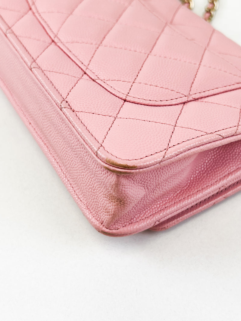 Chanel Pink Caviar CC WOC with GHW