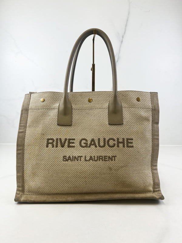 Saint Laurent Rive Gauche Tote in Canvas