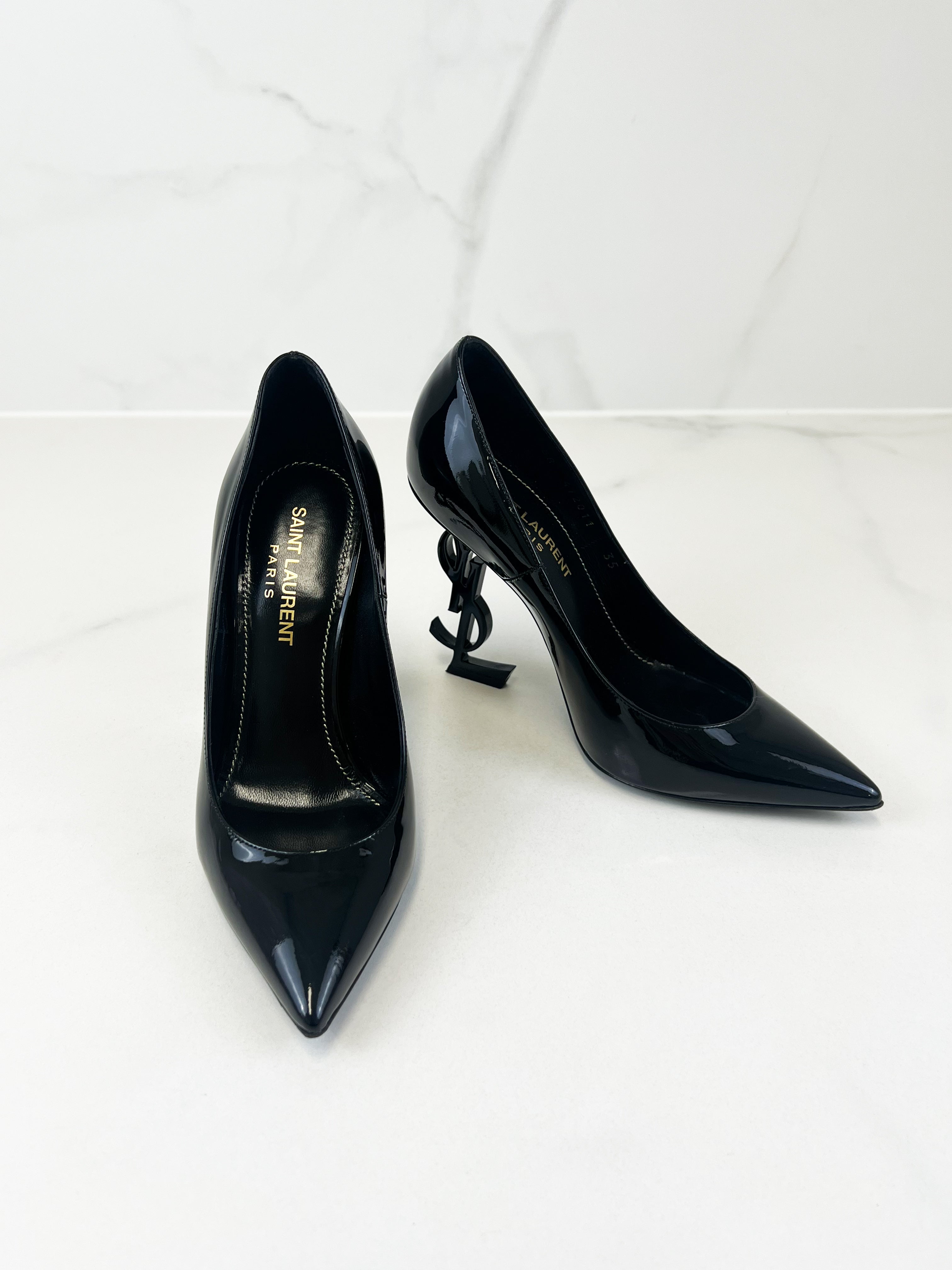 Saint Laurent Opyum Pump in Patent Leather Size 35