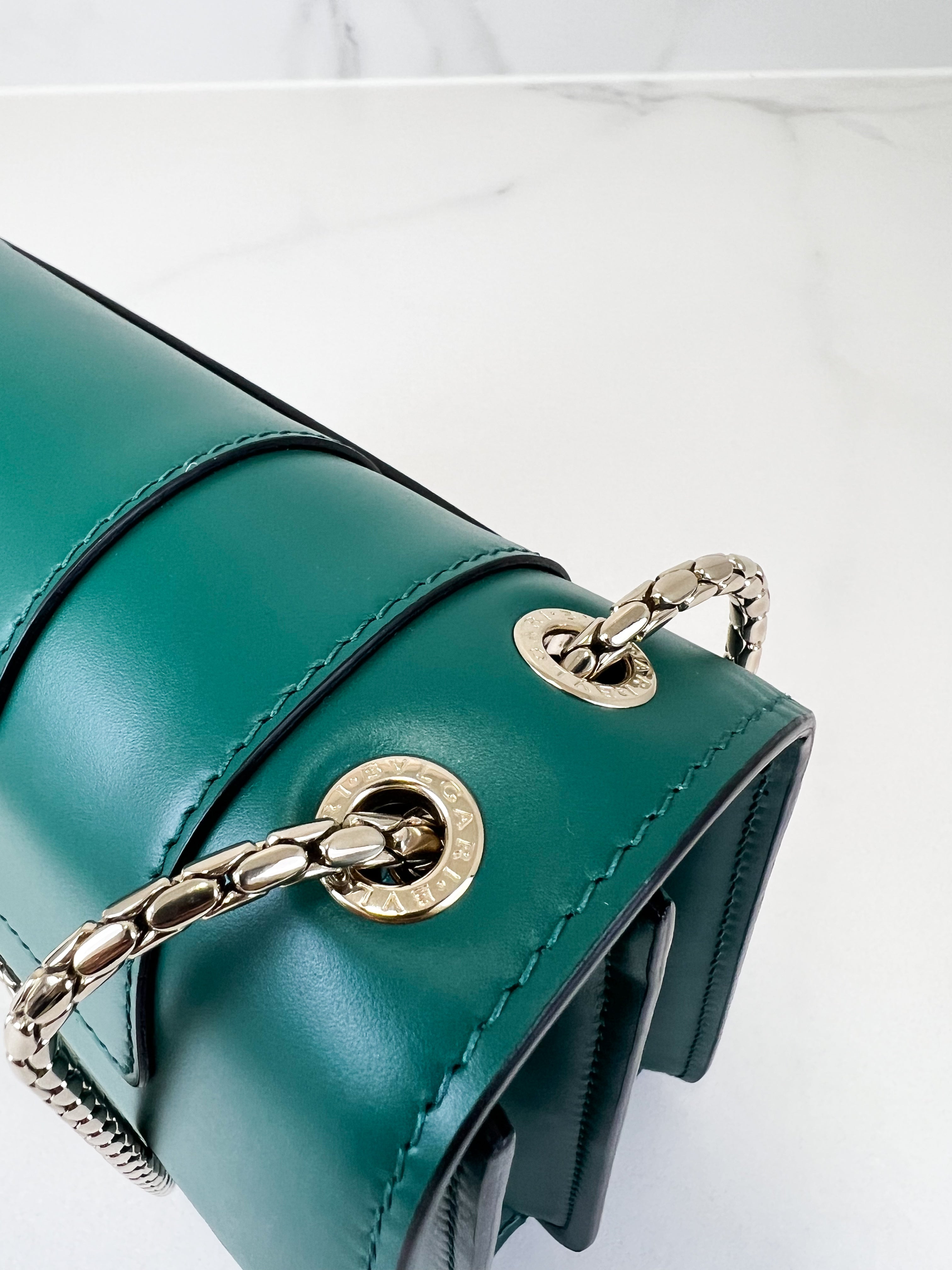 Bvlgari Calf Leather Serpenti Women’s Forever Bag