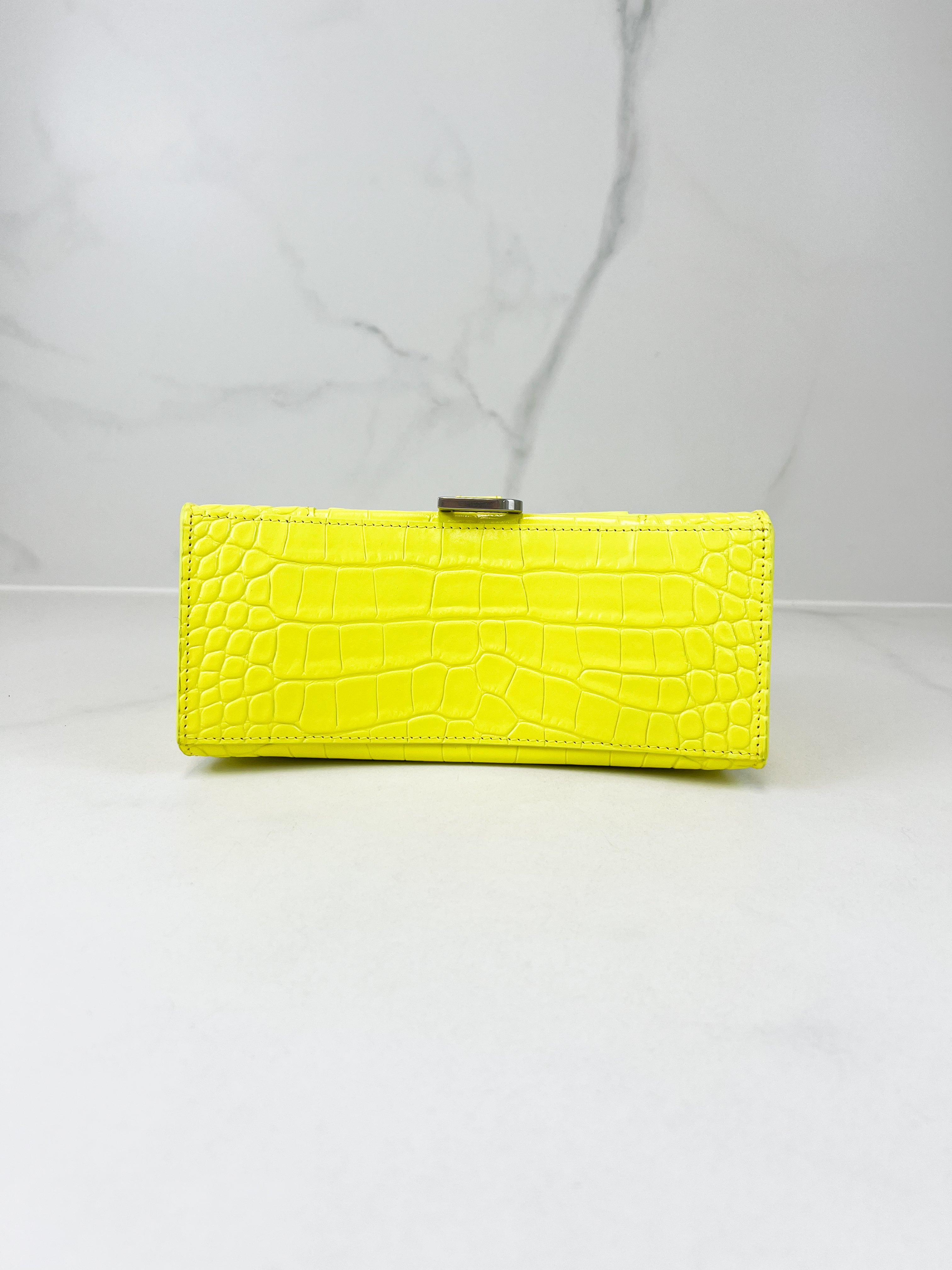 Balenciaga Small Croc Hourglass with SHW
