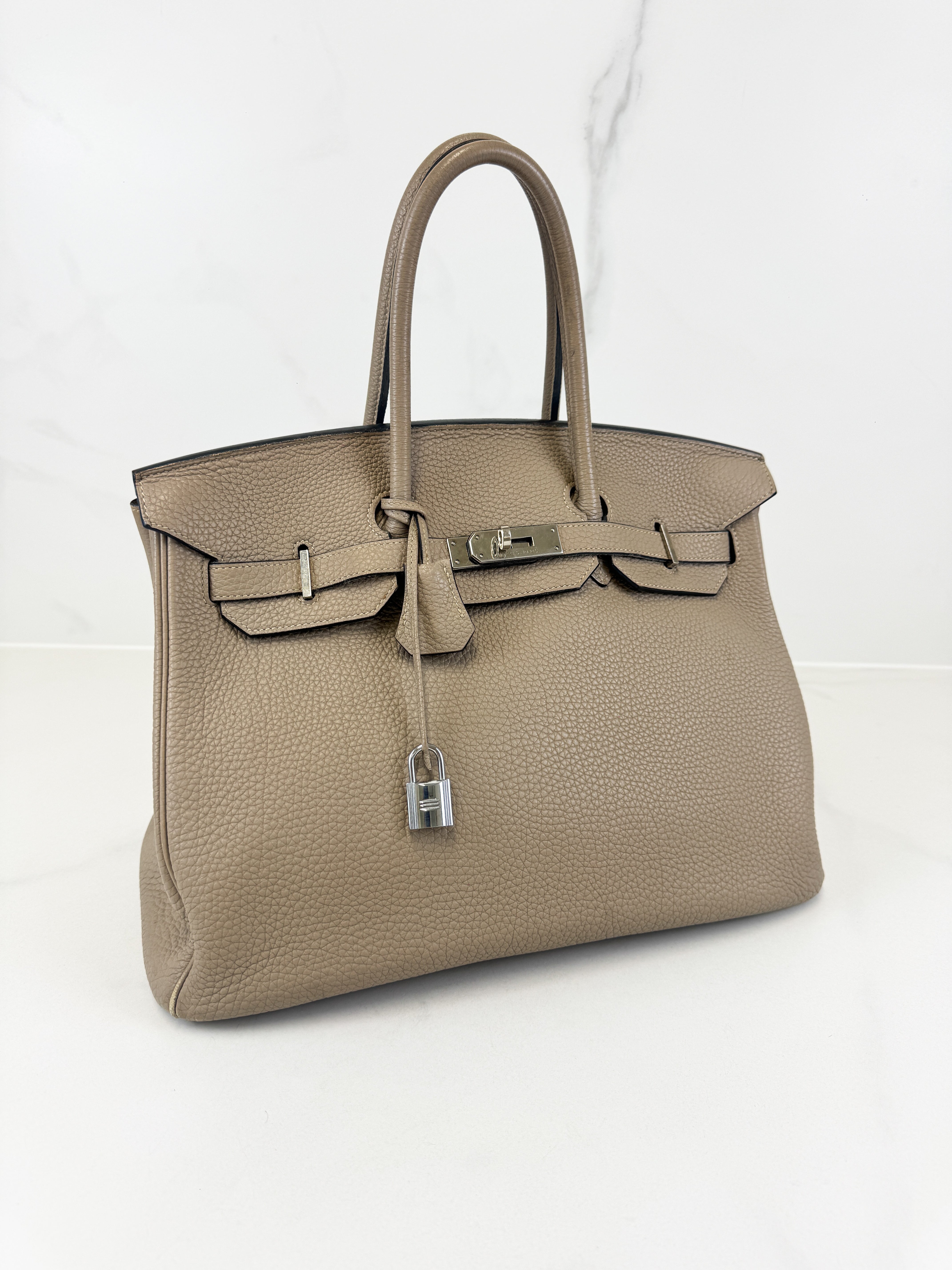 Hermes Clemence Leather Birkin 35