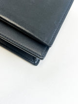 Saint Laurent Black Calfskin Monogram Kate Tassel Chain Wallet GHW