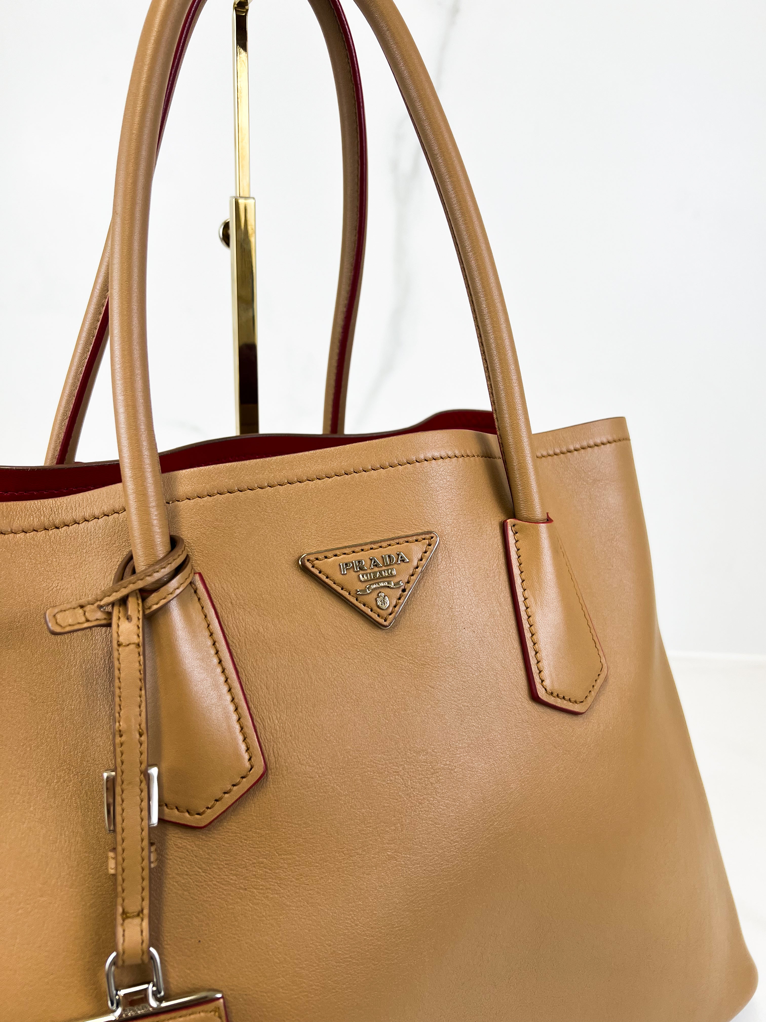 Prada Medium Double Saffiano Leather Bag