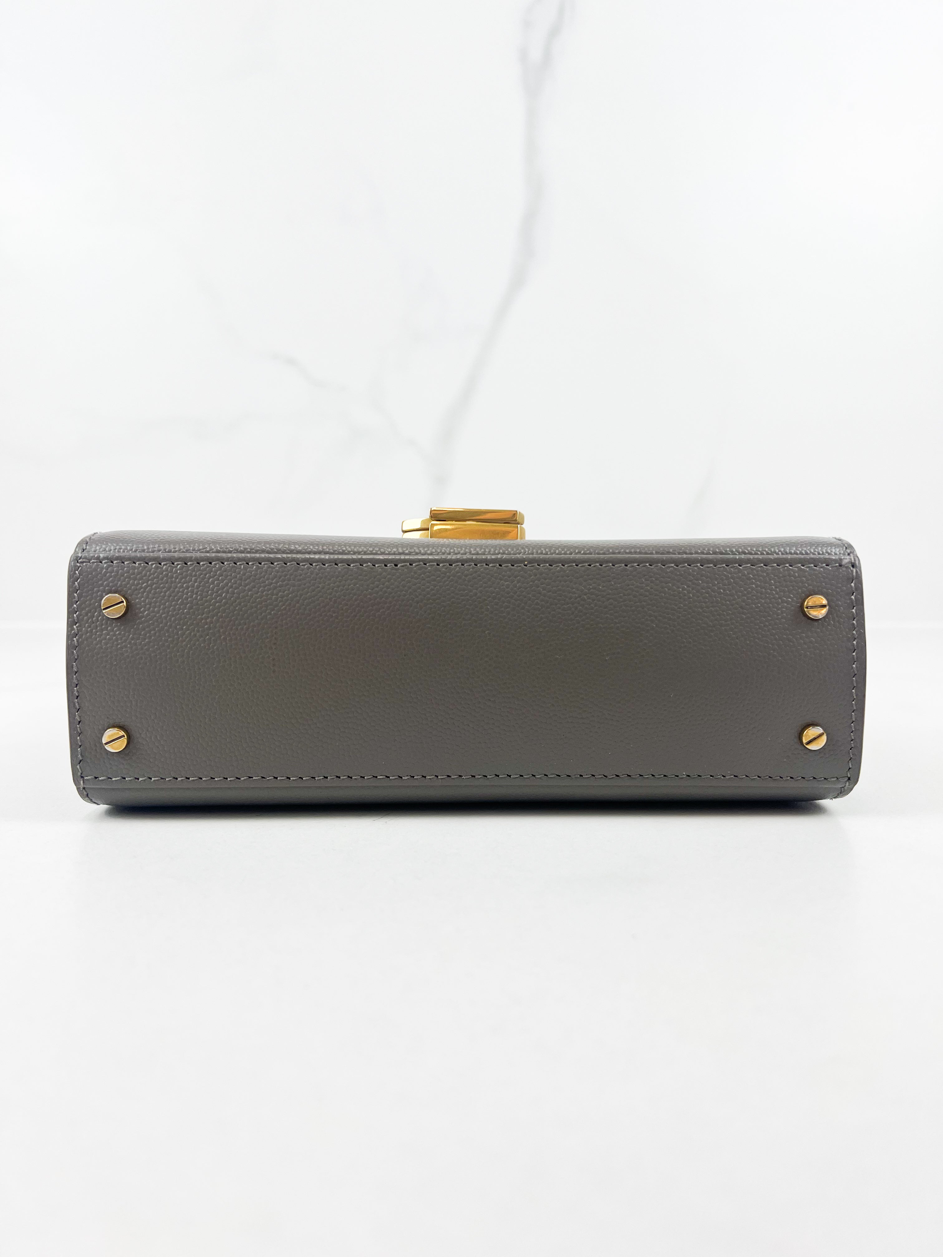 Saint Laurent Cassandra Mini Top Handle GHW