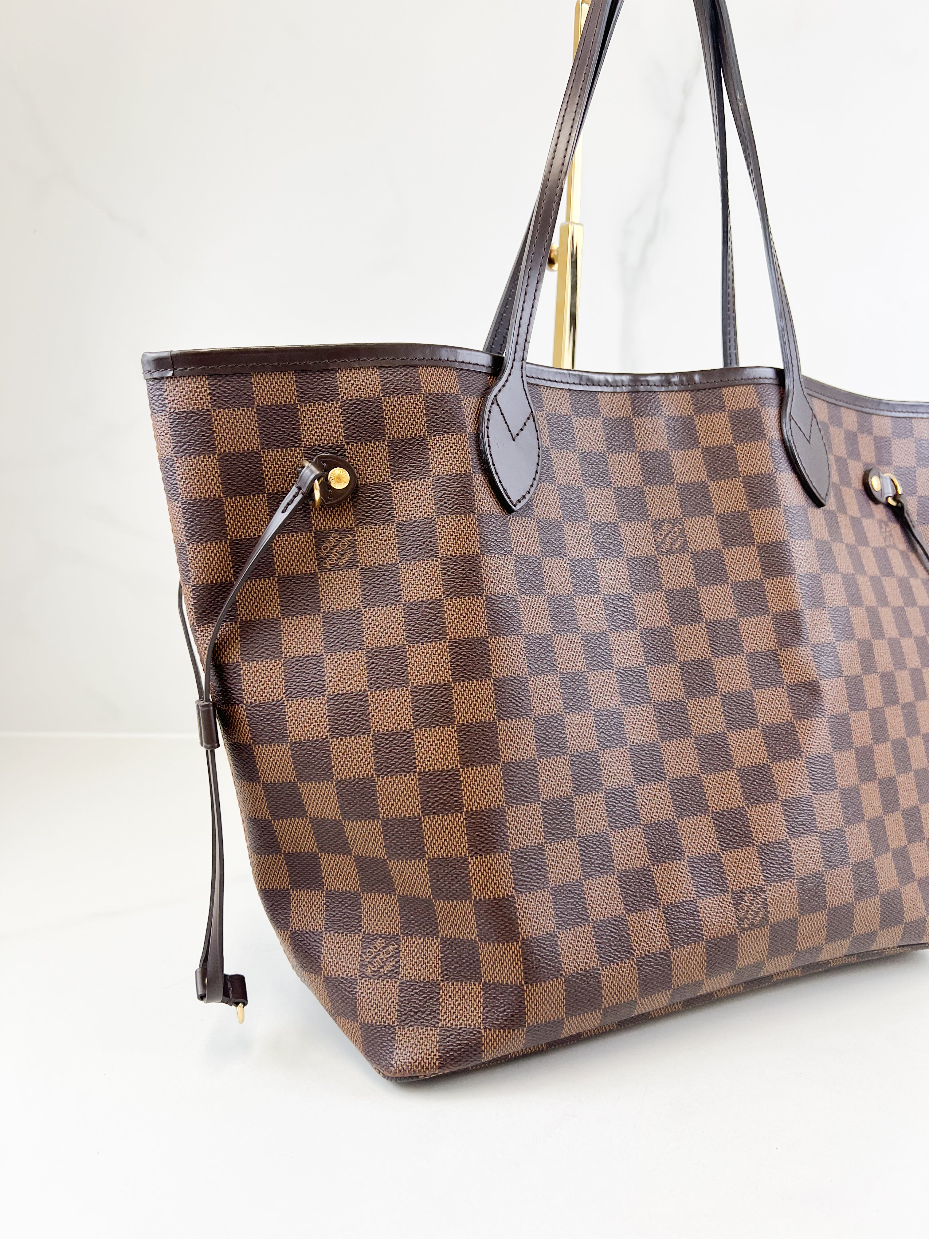 Louis Vuitton Damier Ebene Neverfull MM with Pouch