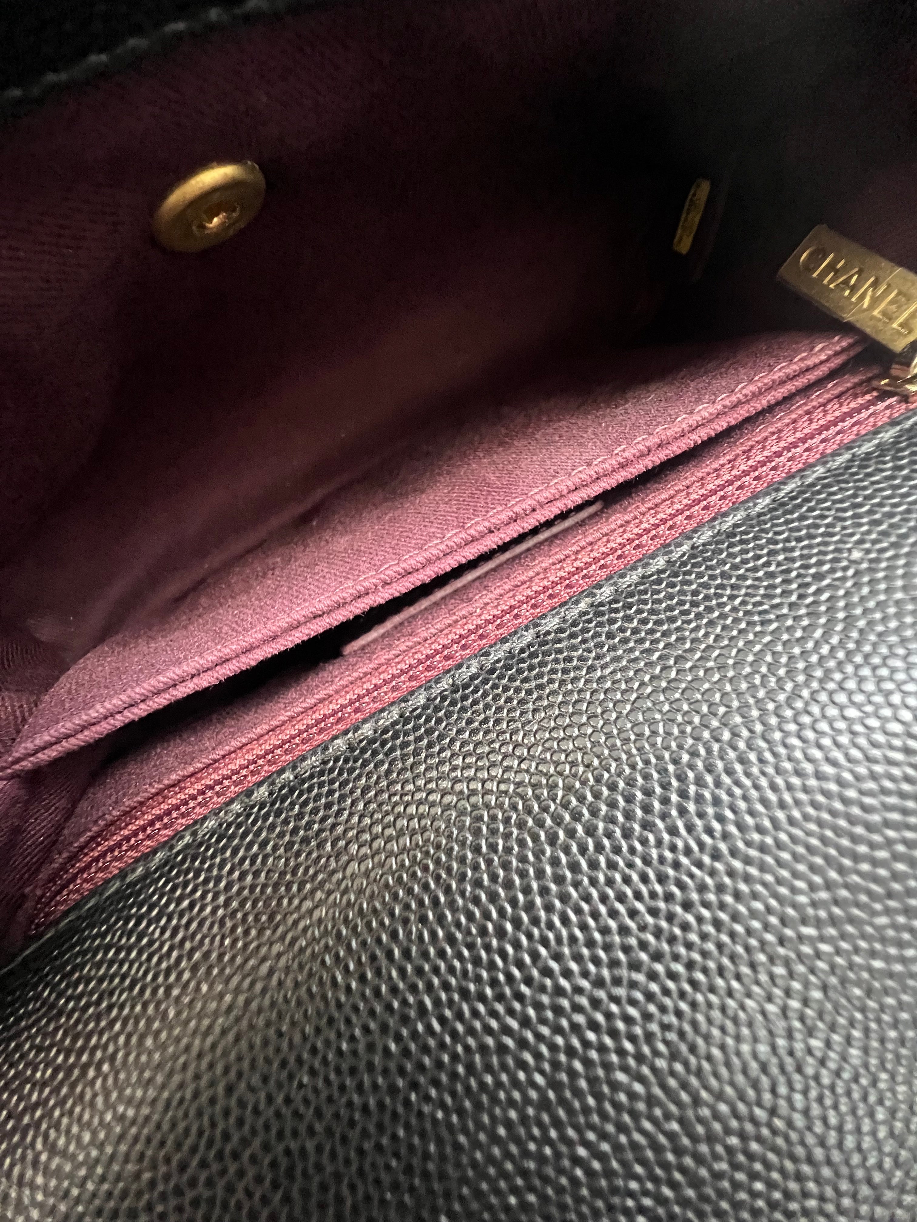 Chanel Small Black Caviar Coco Handle