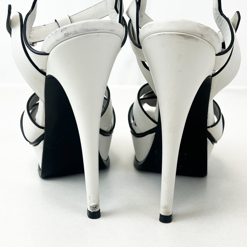 Saint Laurent White Tributes 135mm Size 35