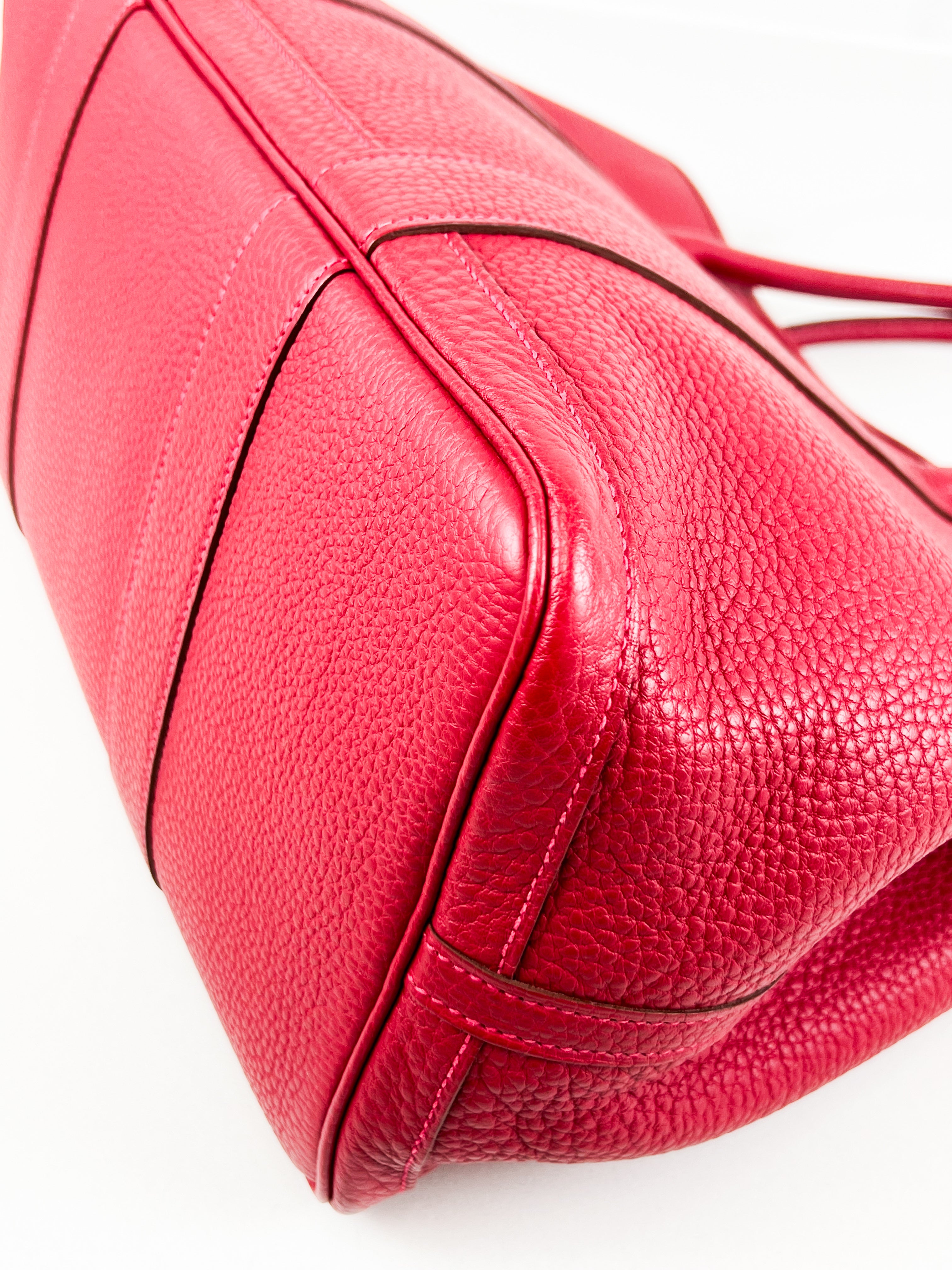 Hermes Garden Party 30 in Red Negonda Leather
