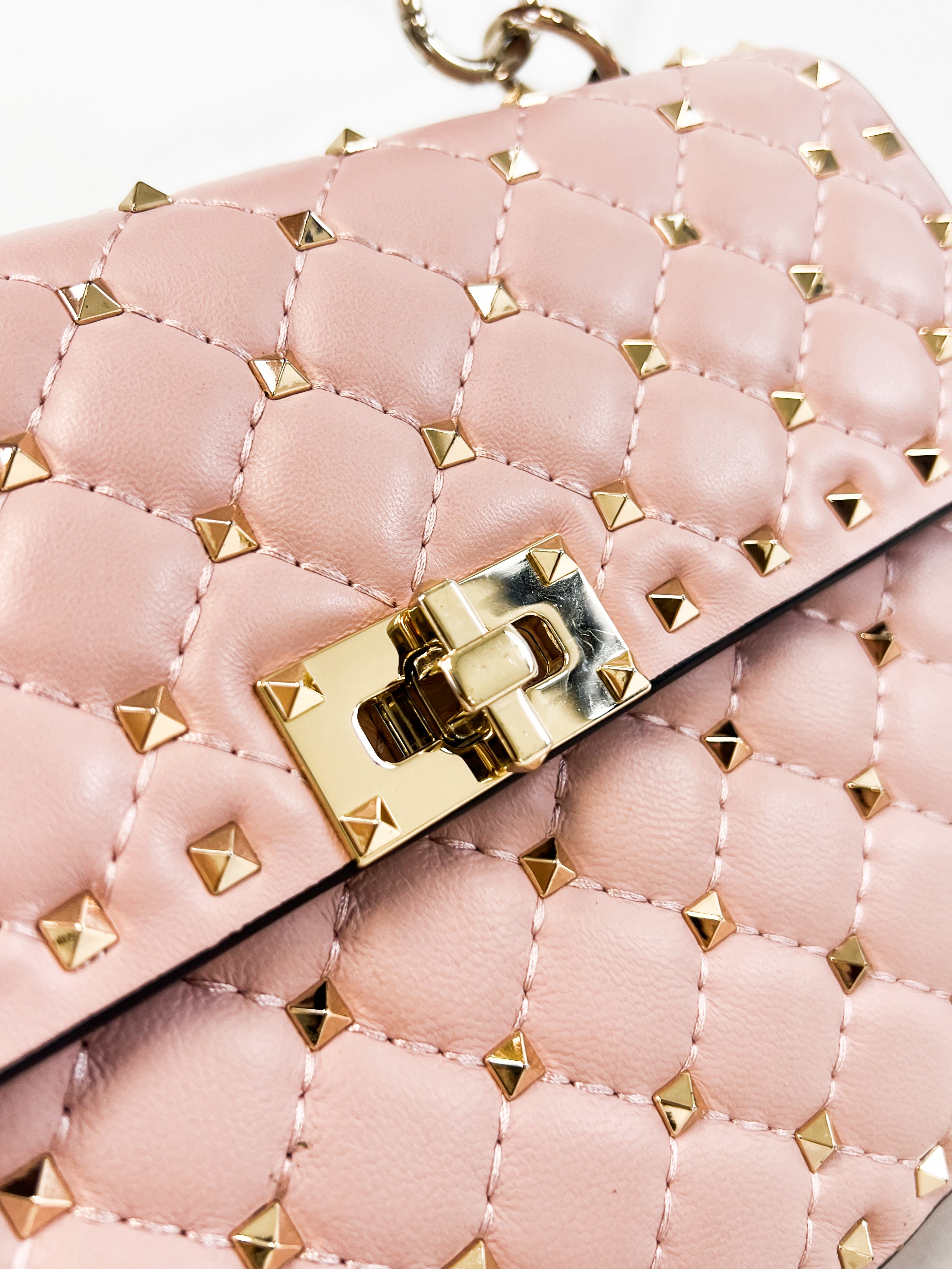 Valentino Garavani Rockstud Spike Nappa Leather Bag