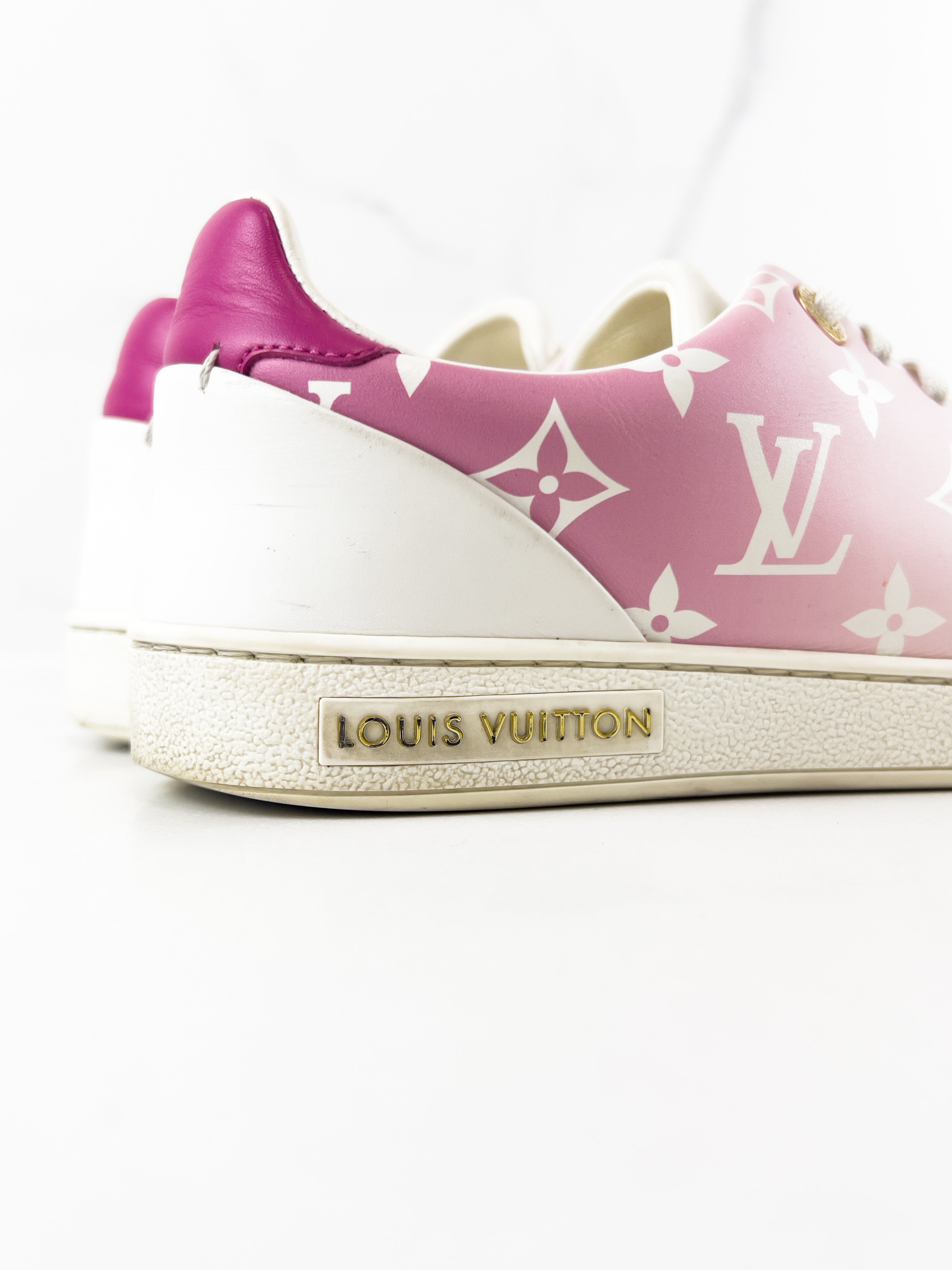 Louis Vuitton Frontrow Pink Monogram Sneaker Size 36