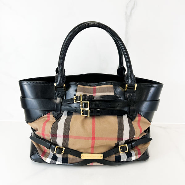 Burberry Brown Medium Bridle Leather Tote Bag