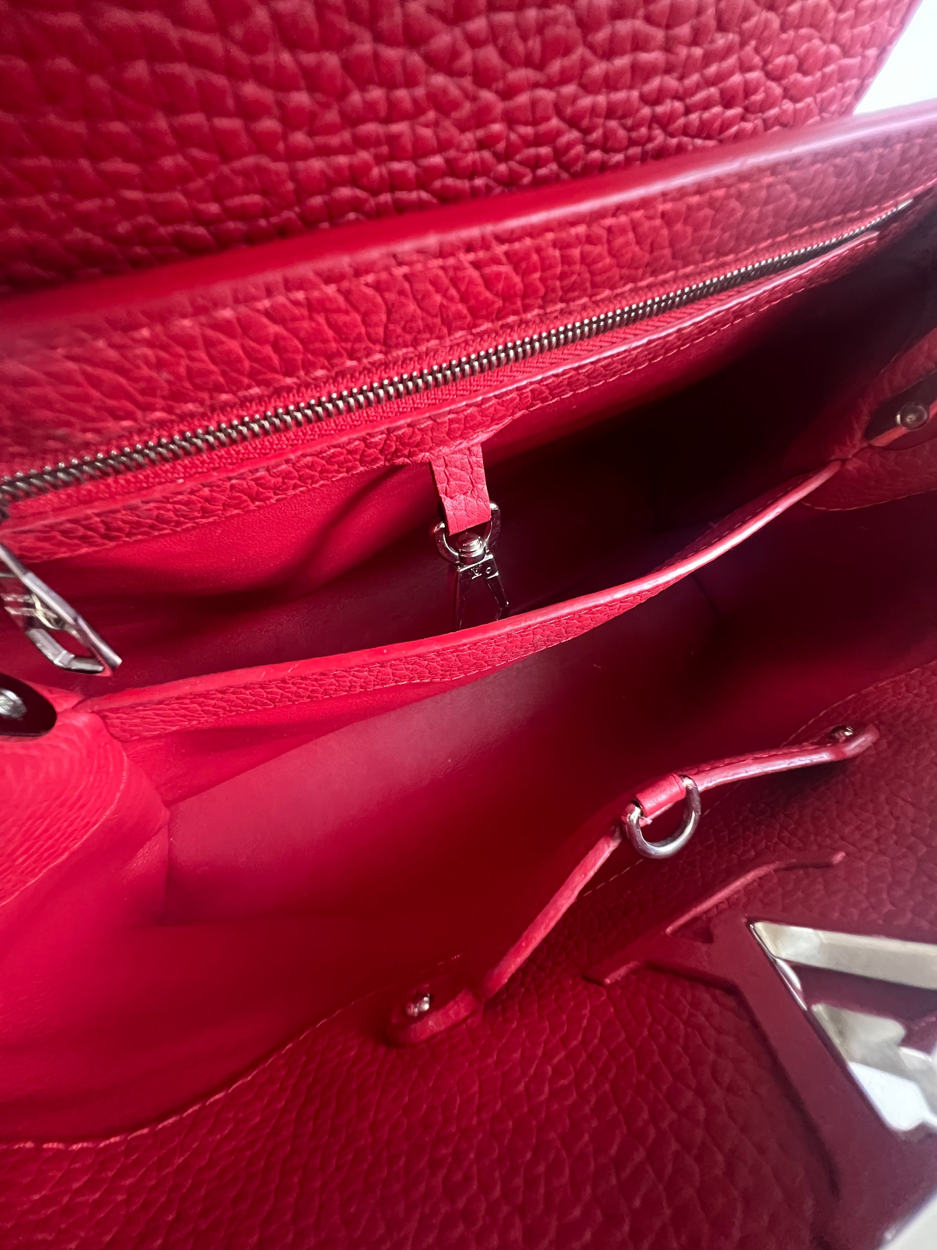 Louis Vuitton Red Capucines PM