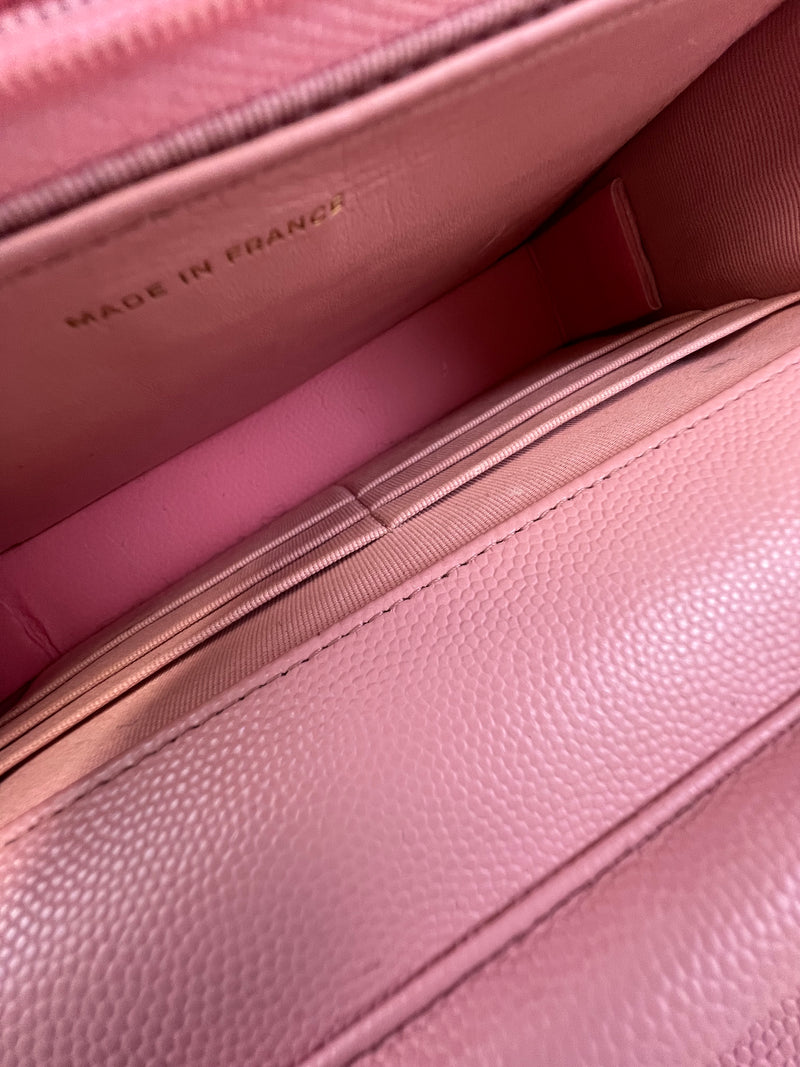 Chanel Pink Caviar CC WOC with GHW