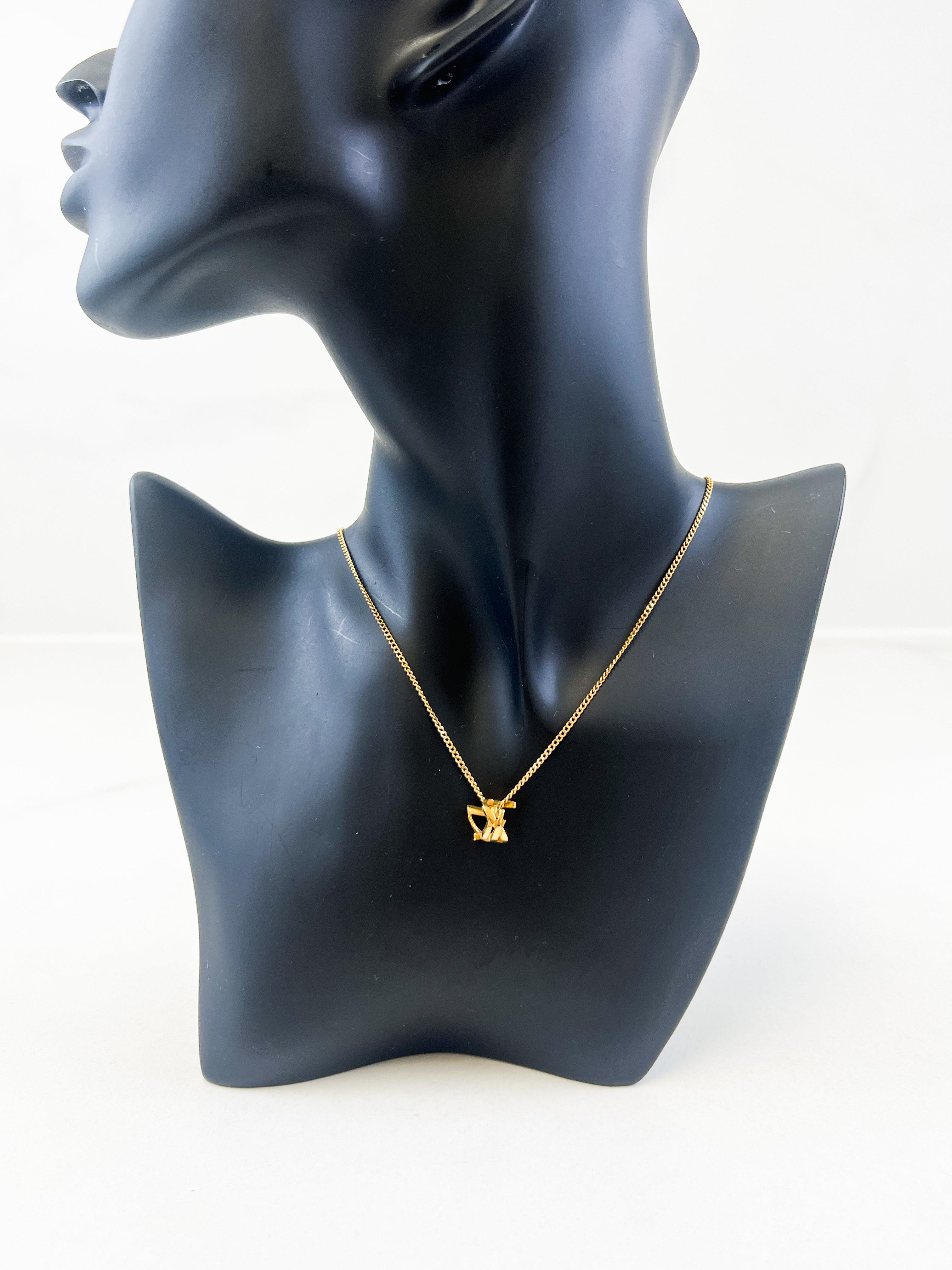 Saint Laurent Cassandre Necklace in Gold