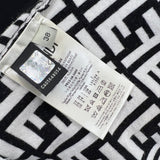 Fendi Zucca Black and White Knit Dress Size 38