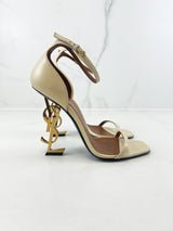 Saint Laurent Opyum Leather Sandal Size 39