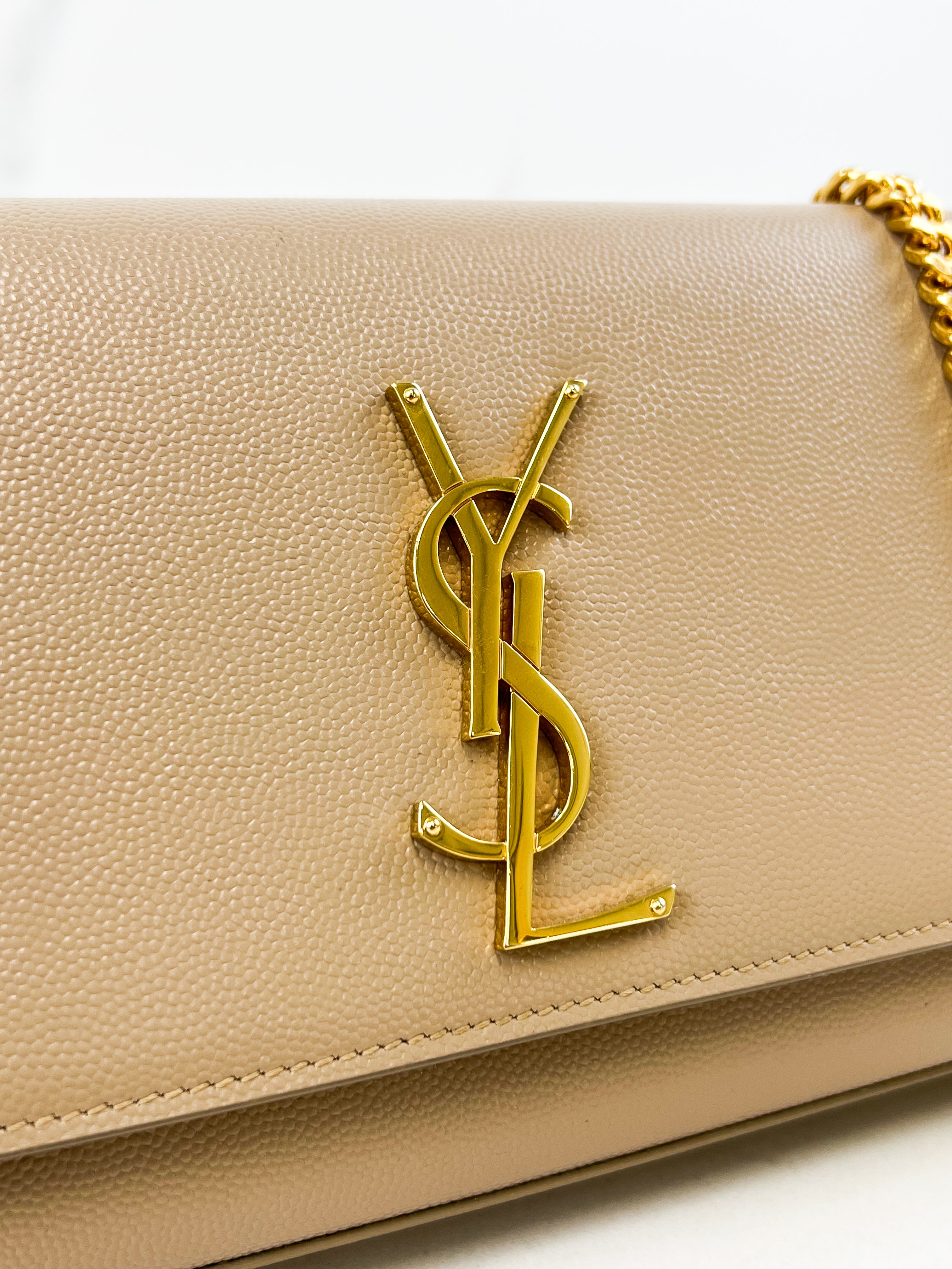 Saint Laurent Kate Small in Grain Embossed Leather