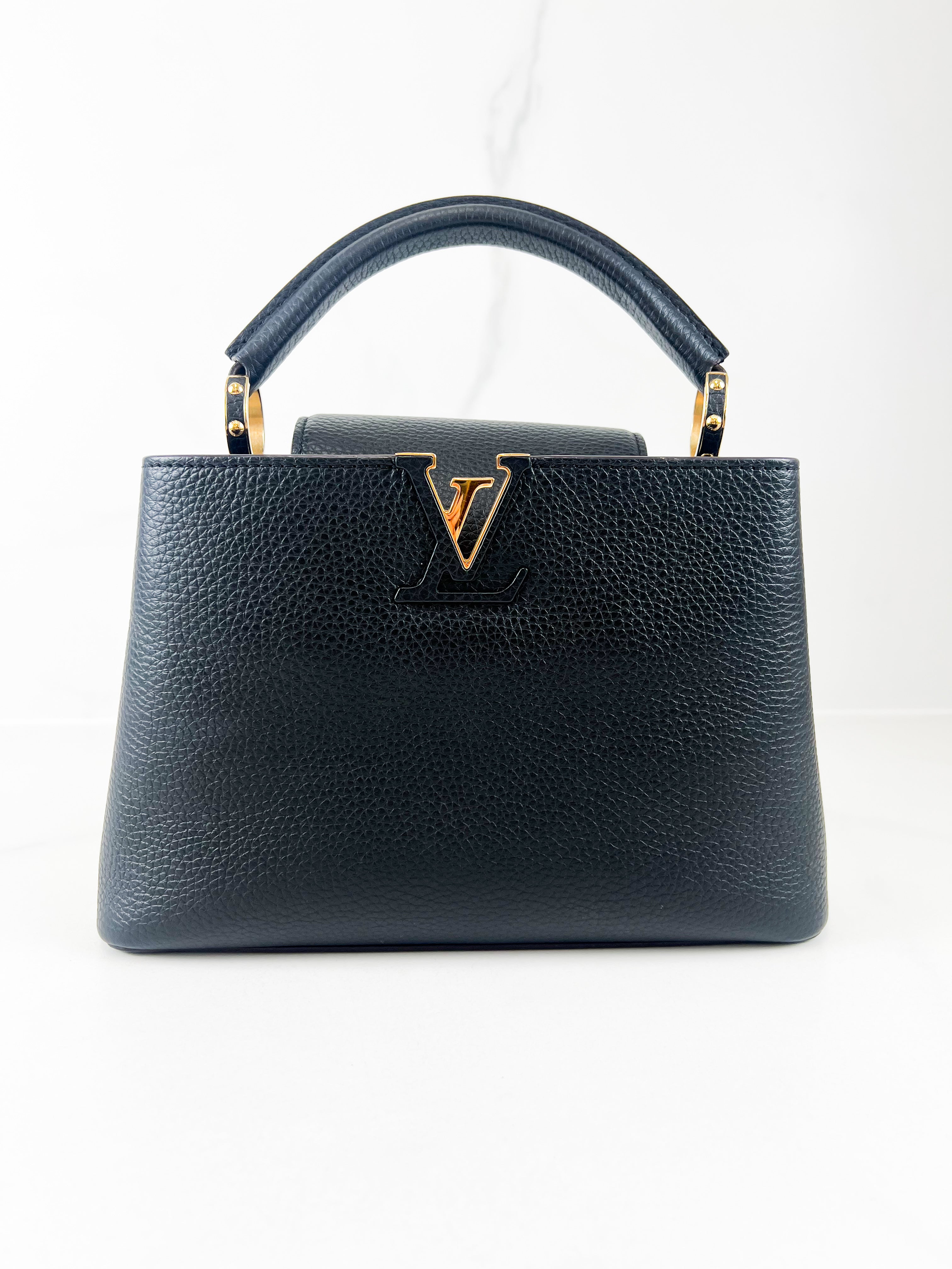 Louis Vuitton Black Capucines BB