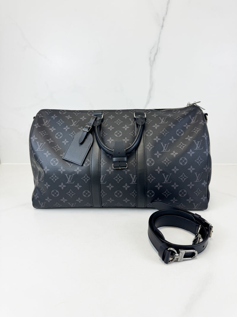 Louis Vuitton Keepall Bandouliere 45 in Monogram Eclipse