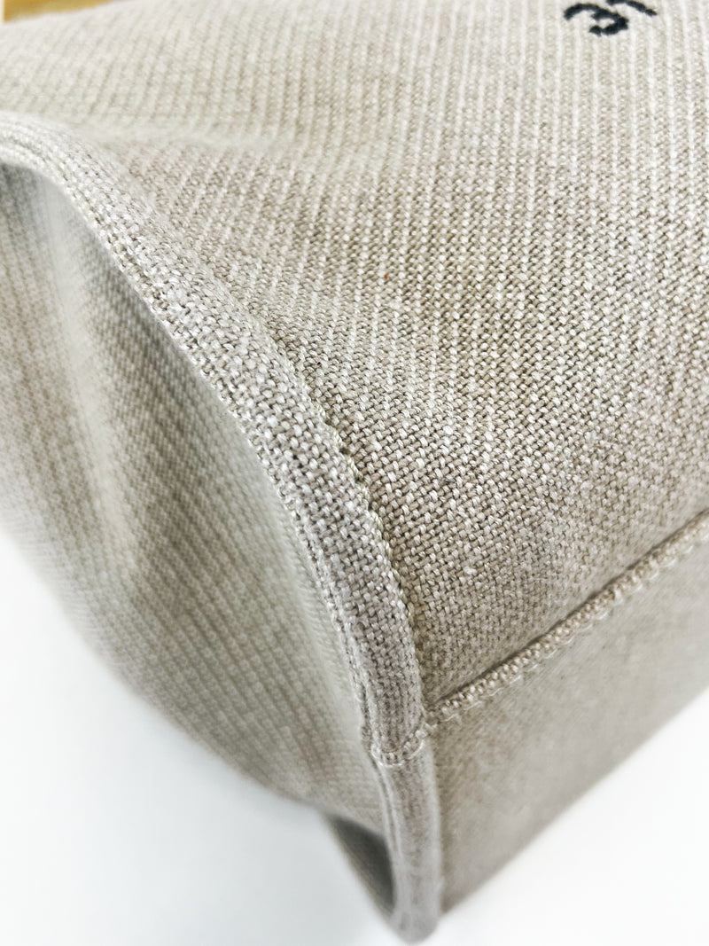 Chanel Taupe Canvas Deavuille