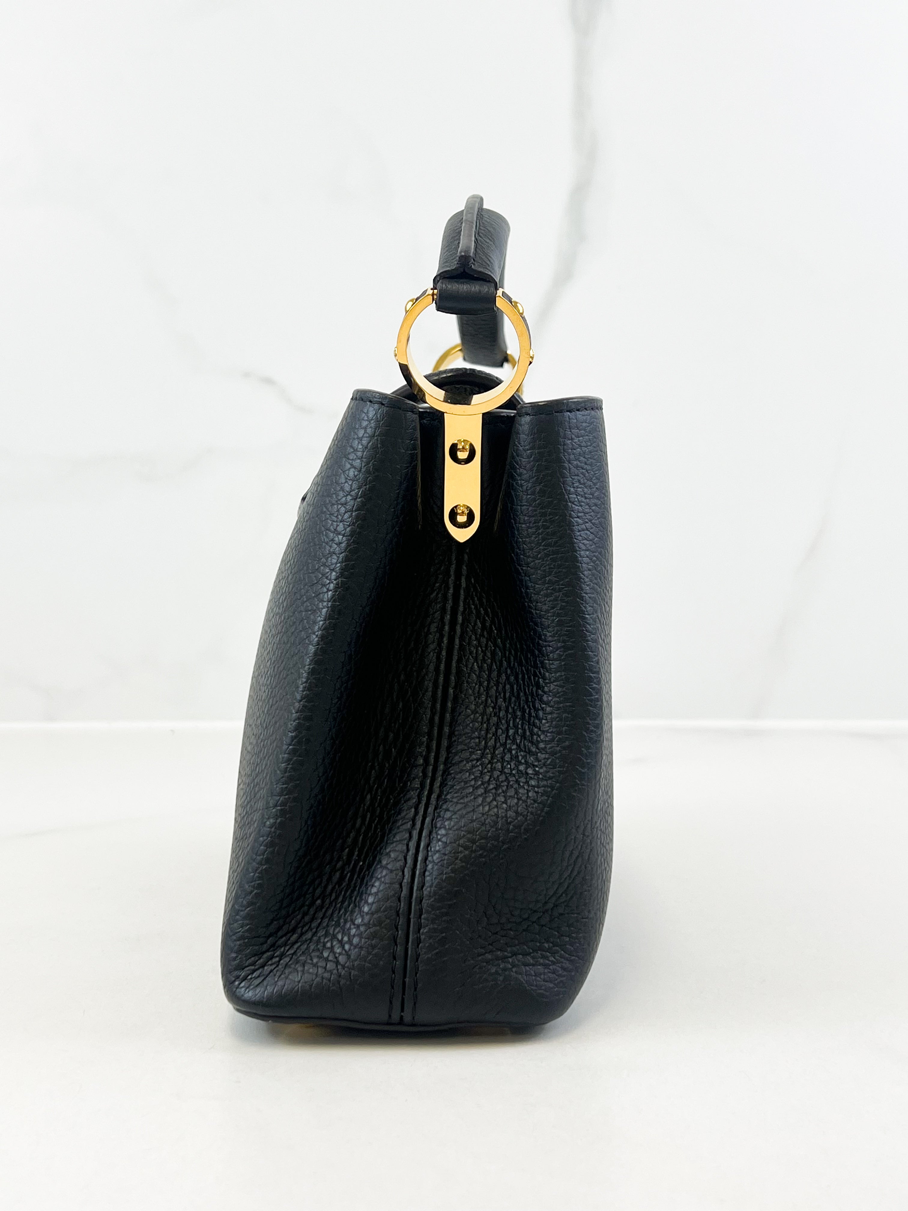 Louis Vuitton Black Capucines BB