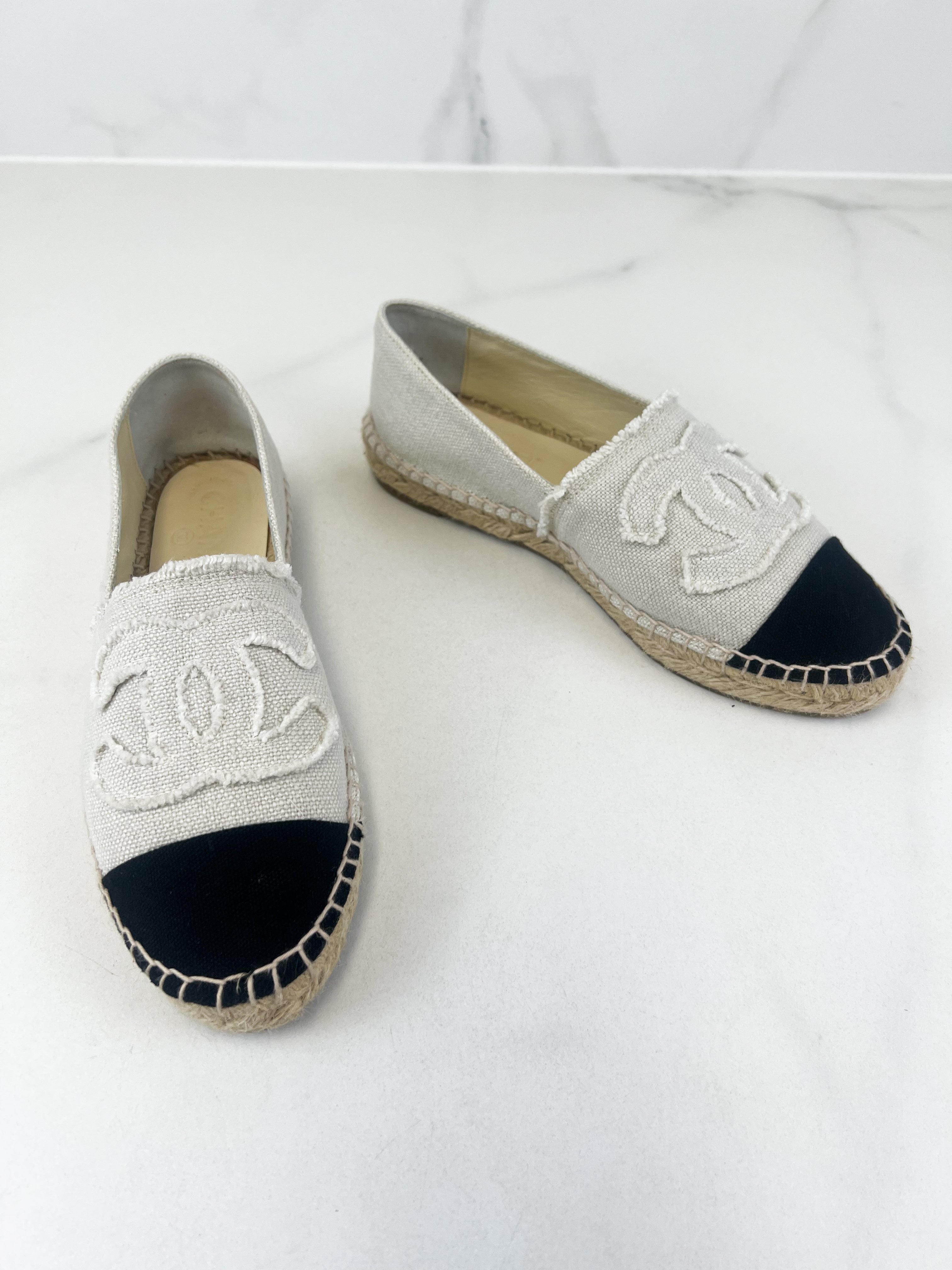 Chanel CC Fabric Espadrille
