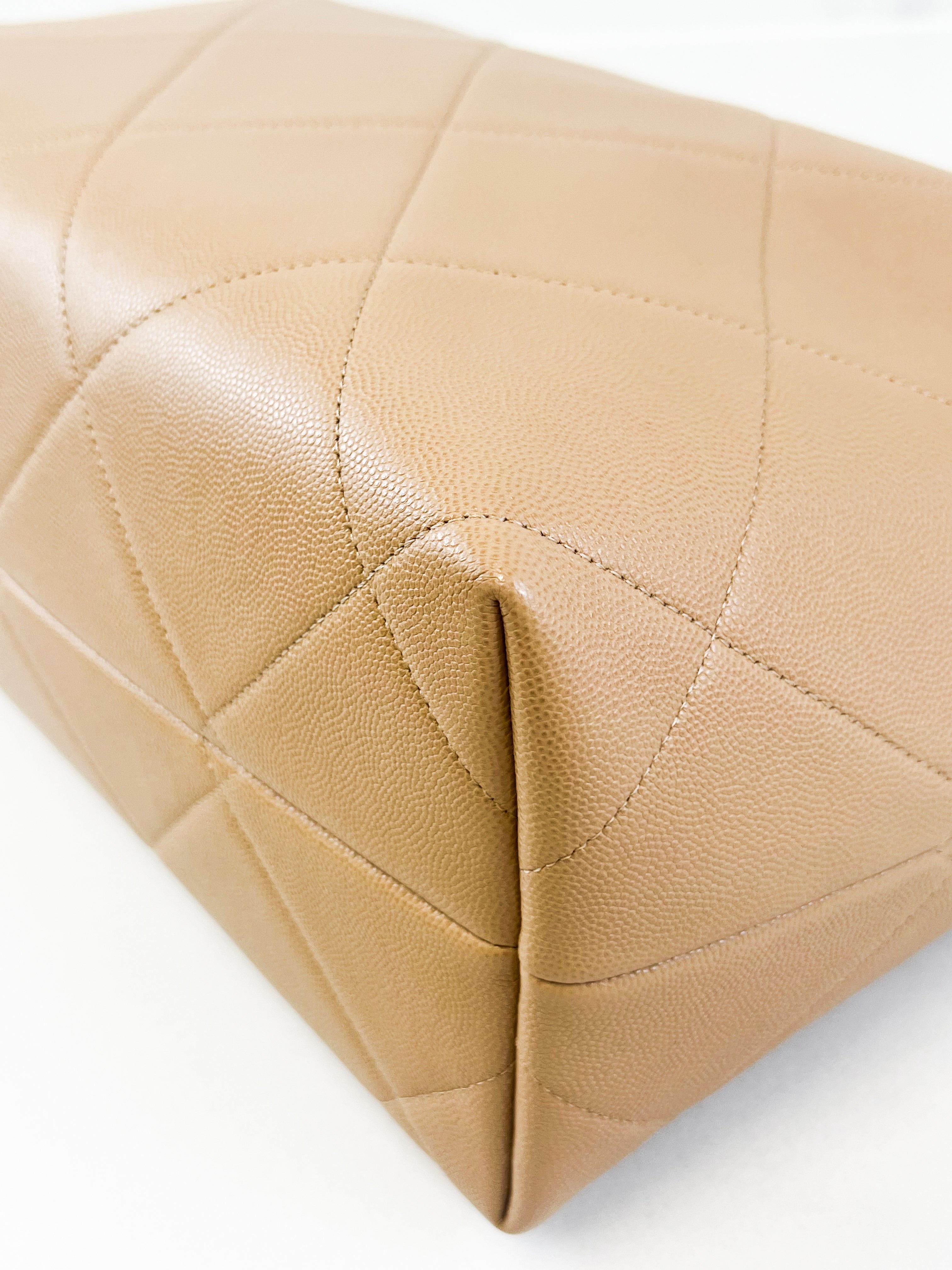 Chanel Beige Caviar Shoulder Bag