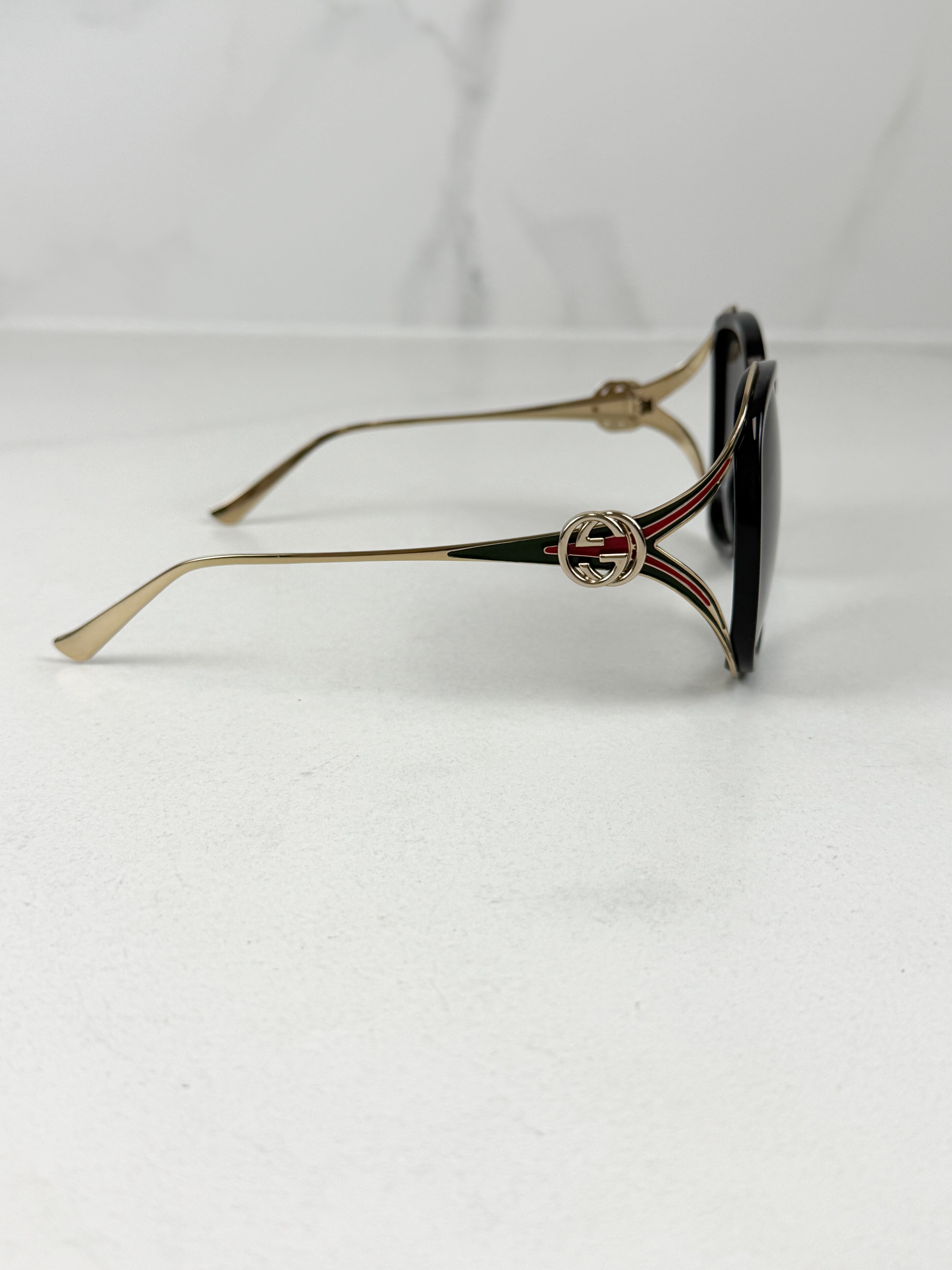 Gucci GG Logo Black Sunglasses GG0226S
