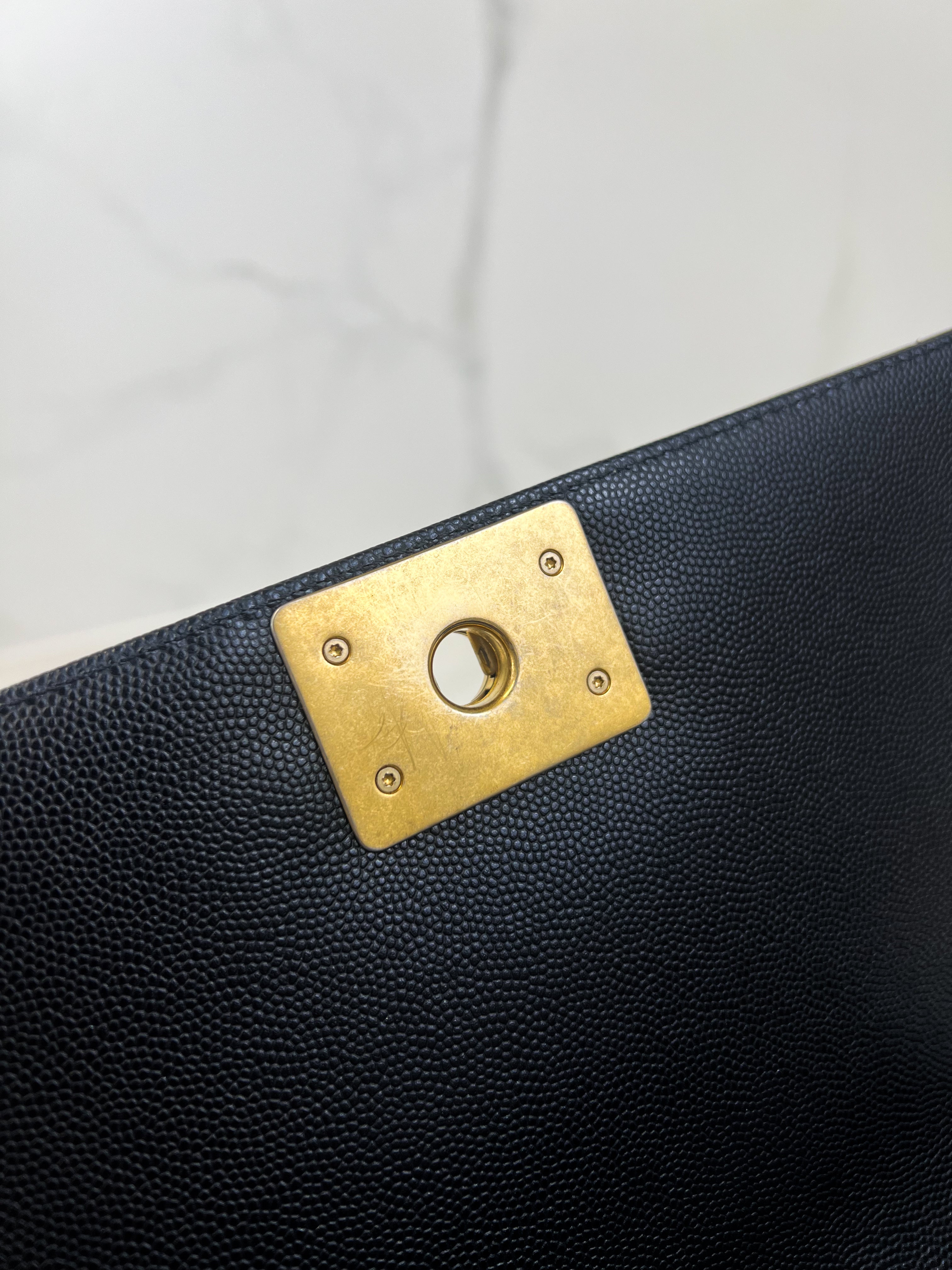 Chanel Old Medium Boy Bag with GHW