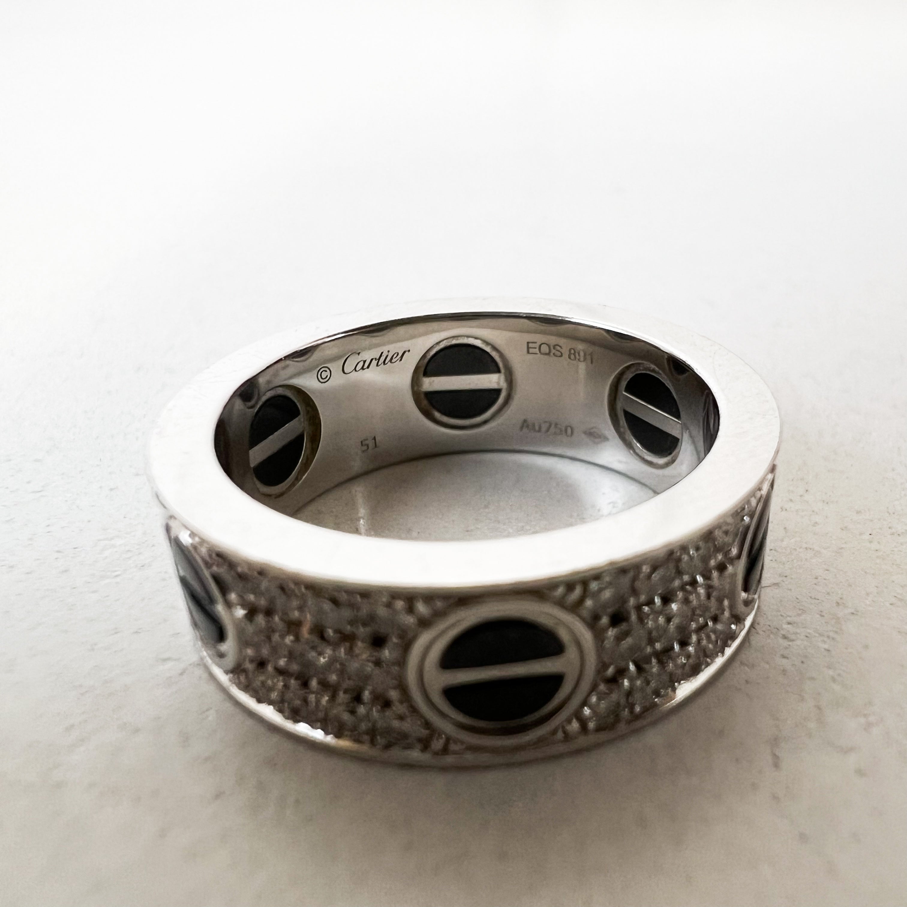 Cartier Love Ring Diamond Paved