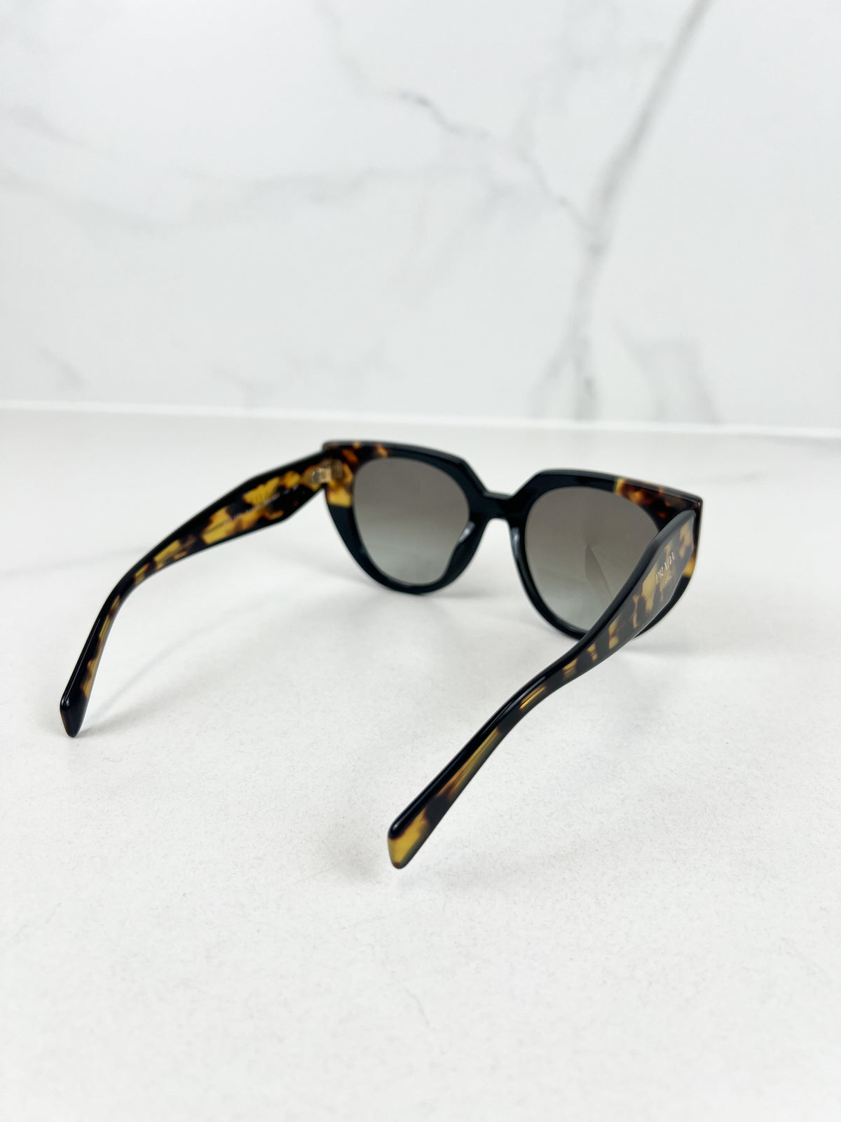Prada Honey Tortoise Cat-Eye Sunglasses