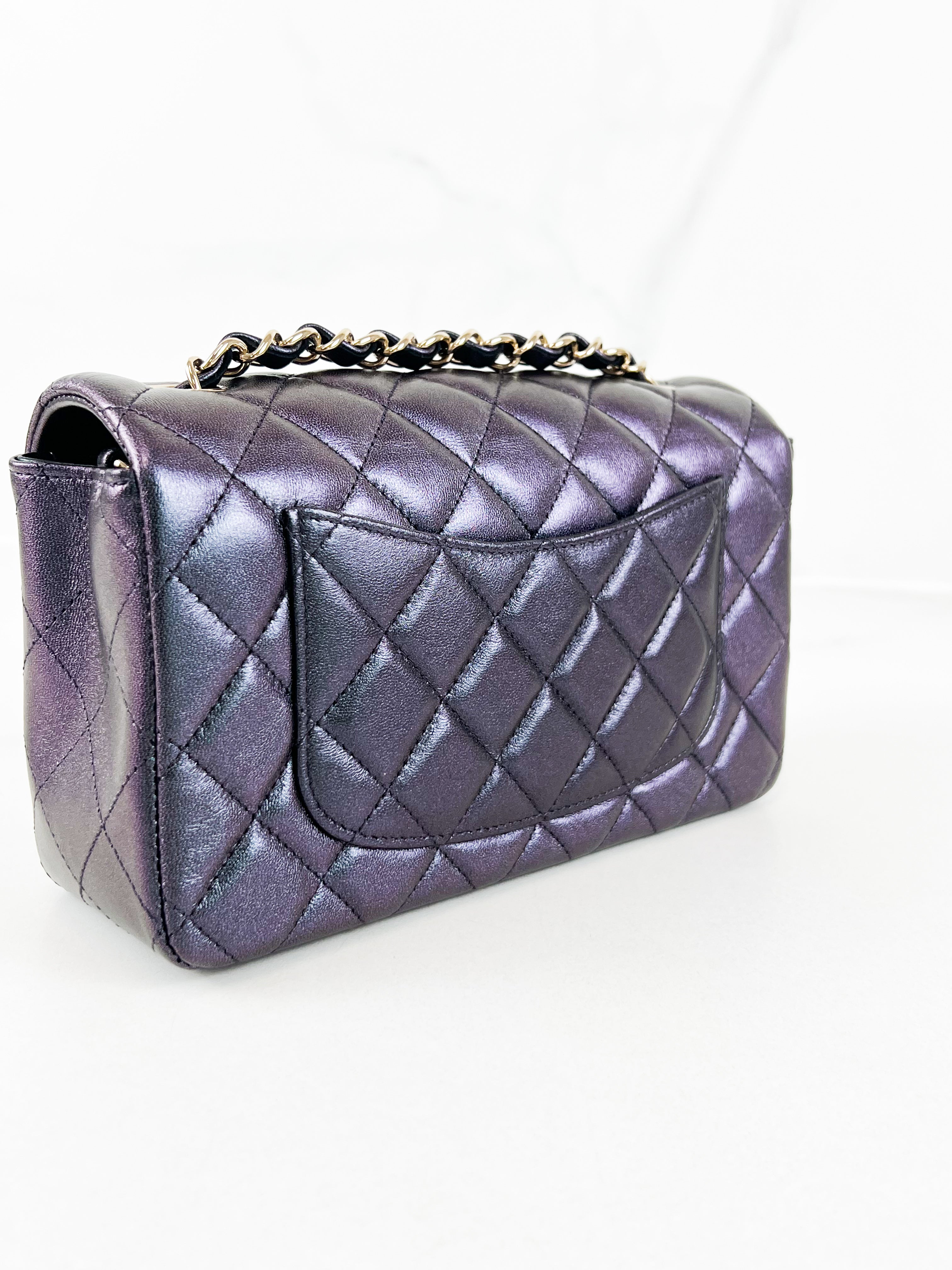 Chanel Rectangular Mini Flap Calfskin Shoulder Bag