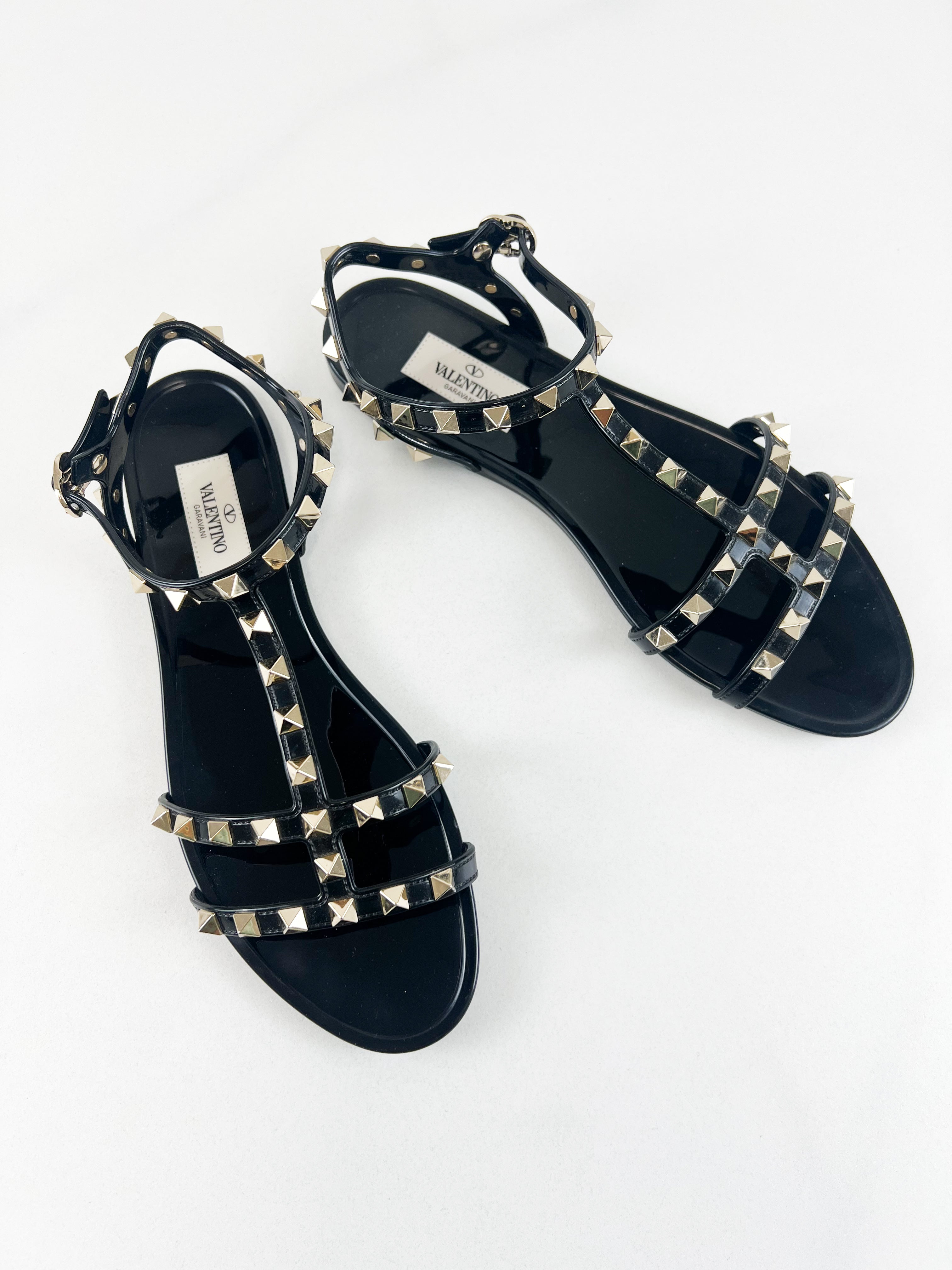 Valentino Jelly Rockstud Sandals Size 38