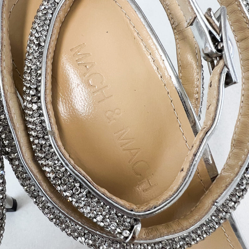Mach & Mach Crystal Bow Embellished Sandal 95mm Size 37