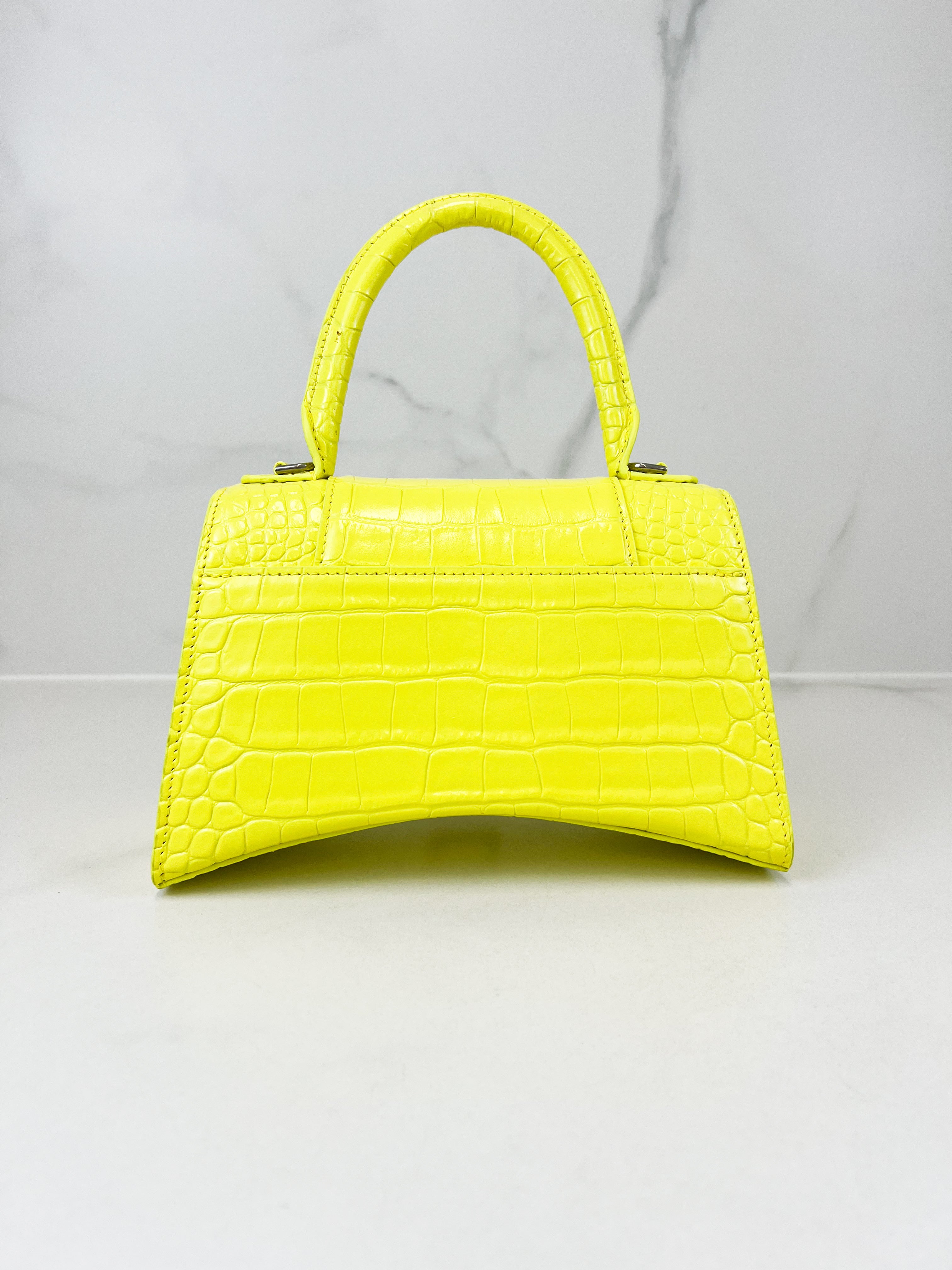 Balenciaga Small Croc Hourglass with SHW