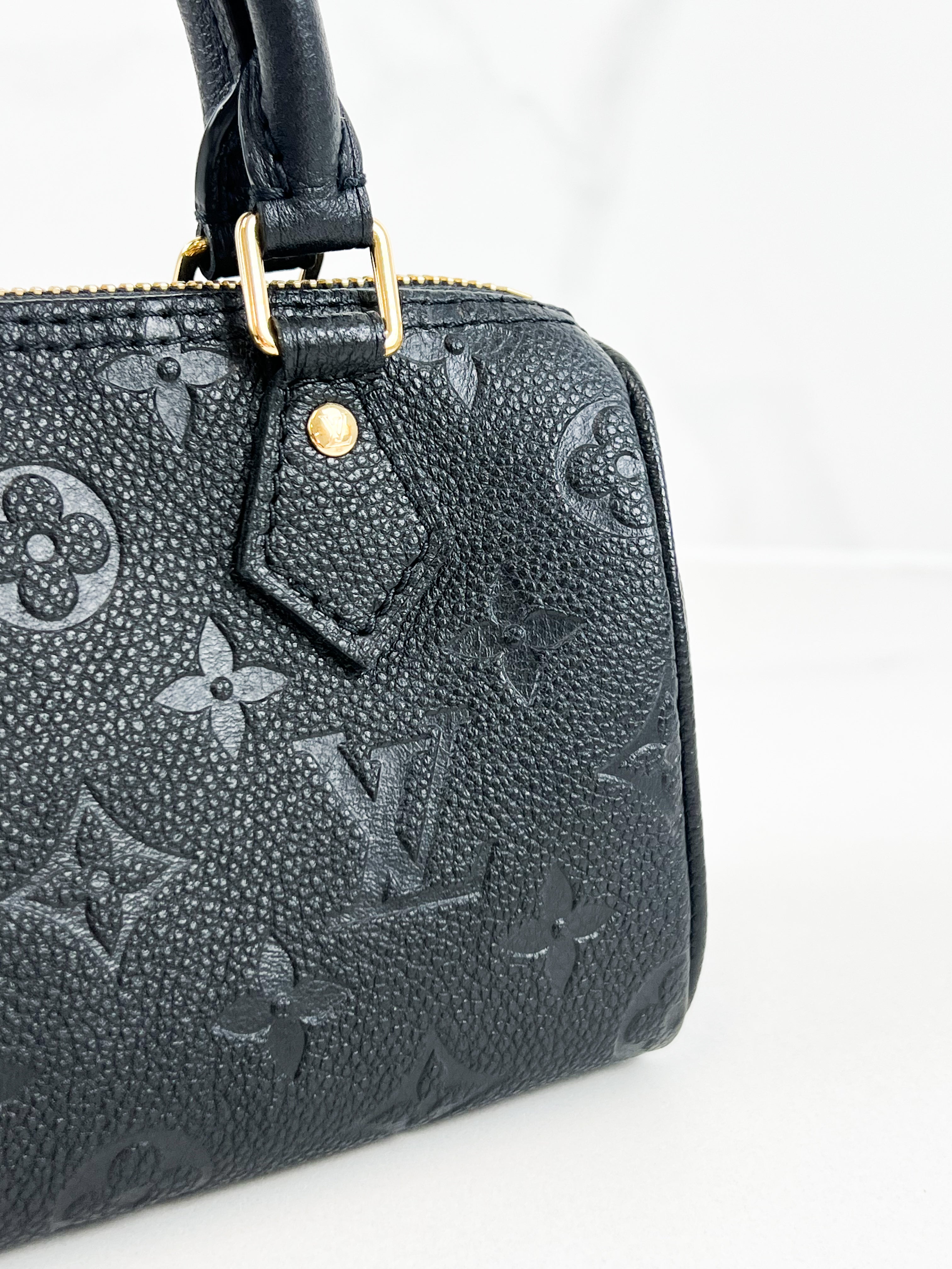 Louis Vuitton Nano Speedy in Monogram Empreinte Leather