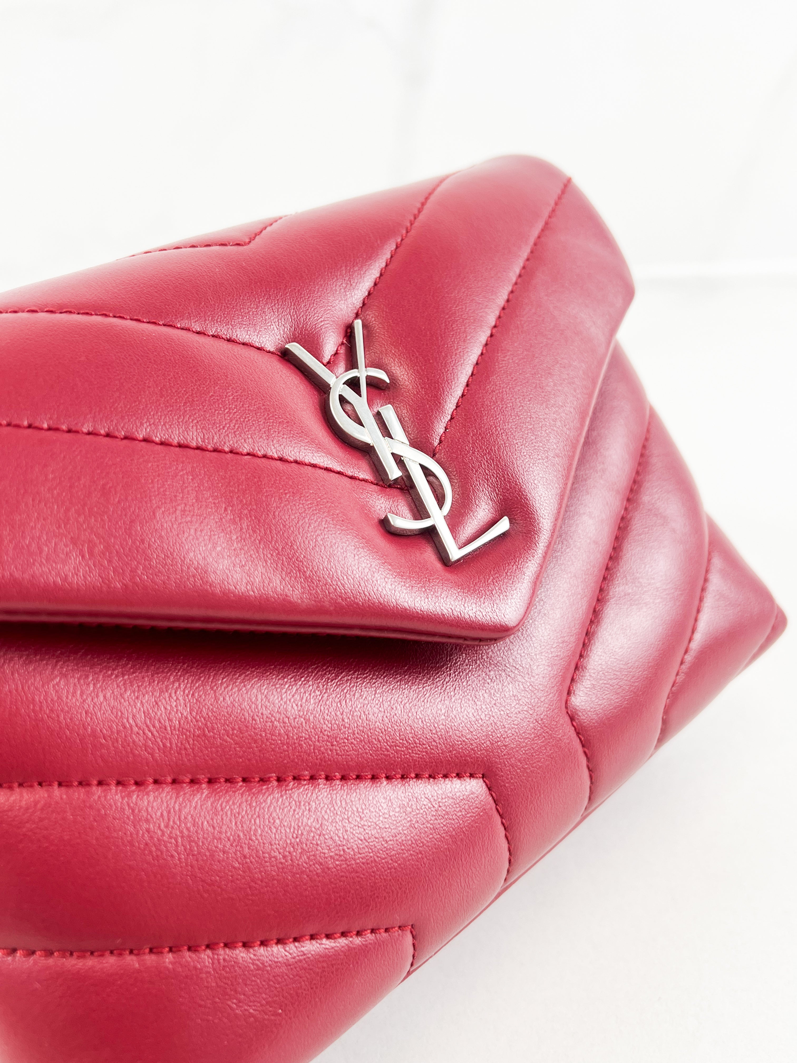 Saint Laurent Red Loulou Toy with SHW