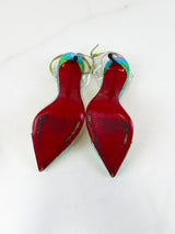 Christian Louboutin Multicolour Nosy Spikes 100 Pumps Size 37.5