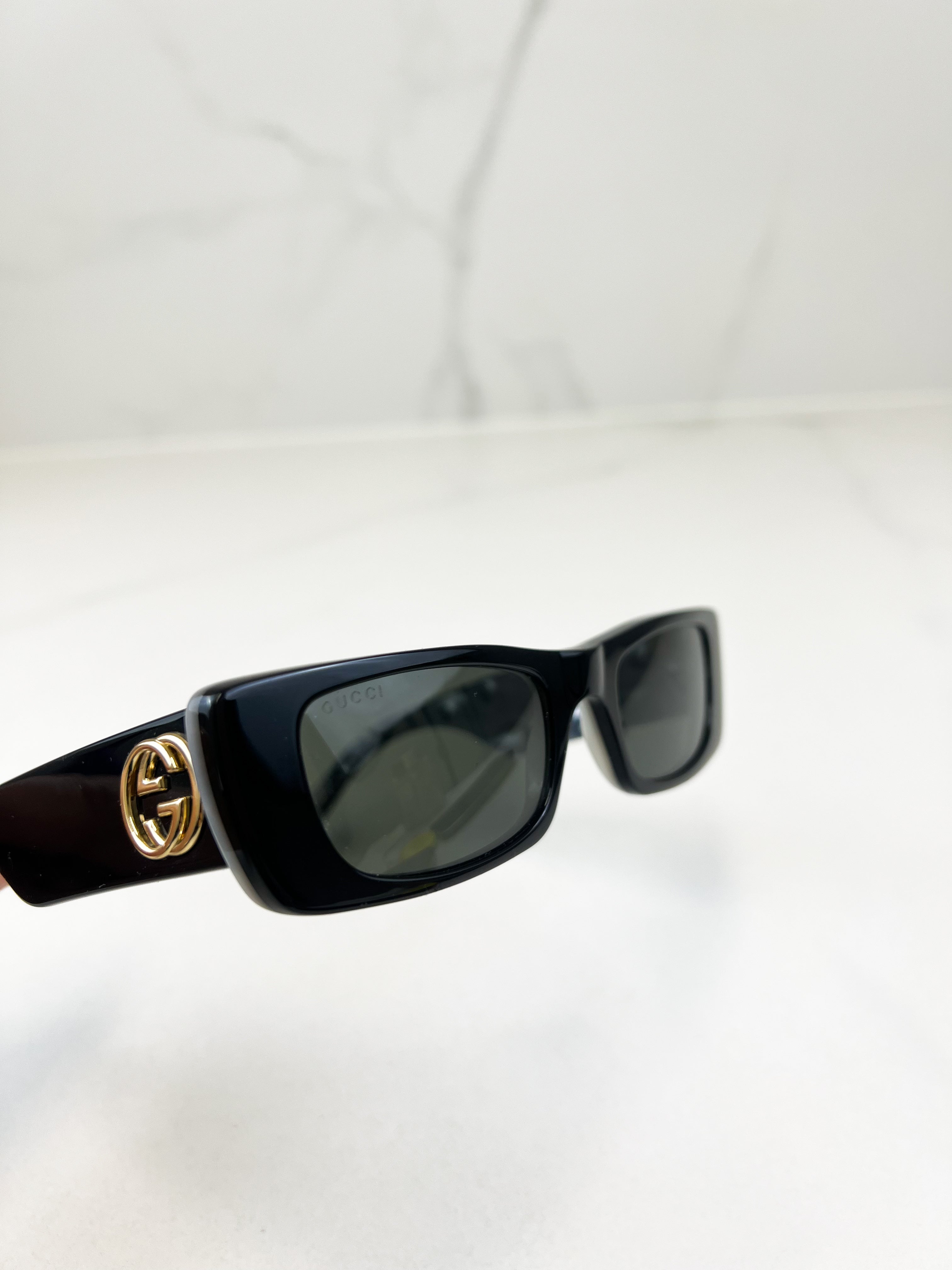 Gucci GG Logo Black Sunglasses